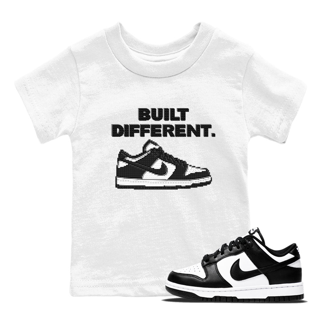 Dunk Low Panda Dunks Black White shirt to match jordans Built Different sneaker tees Dunk Panda Drip Gear Zone Sneaker Matching Cotton Shirt baby toddler White 1 cotton Shirt
