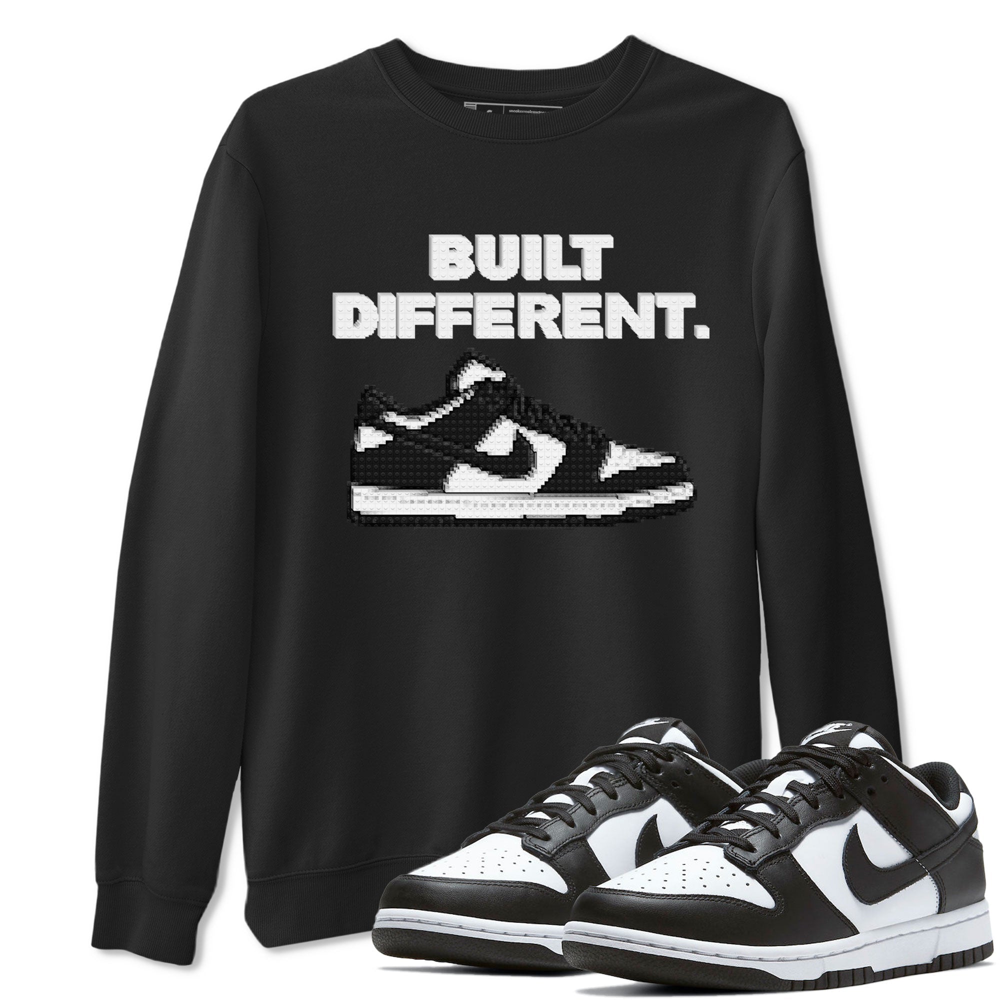 Dunk Low Panda Dunks Black White shirt to match jordans Built Different sneaker tees Dunk Panda Drip Gear Zone Sneaker Matching Cotton Shirt unisex cotton Black 1 crew neck shirt