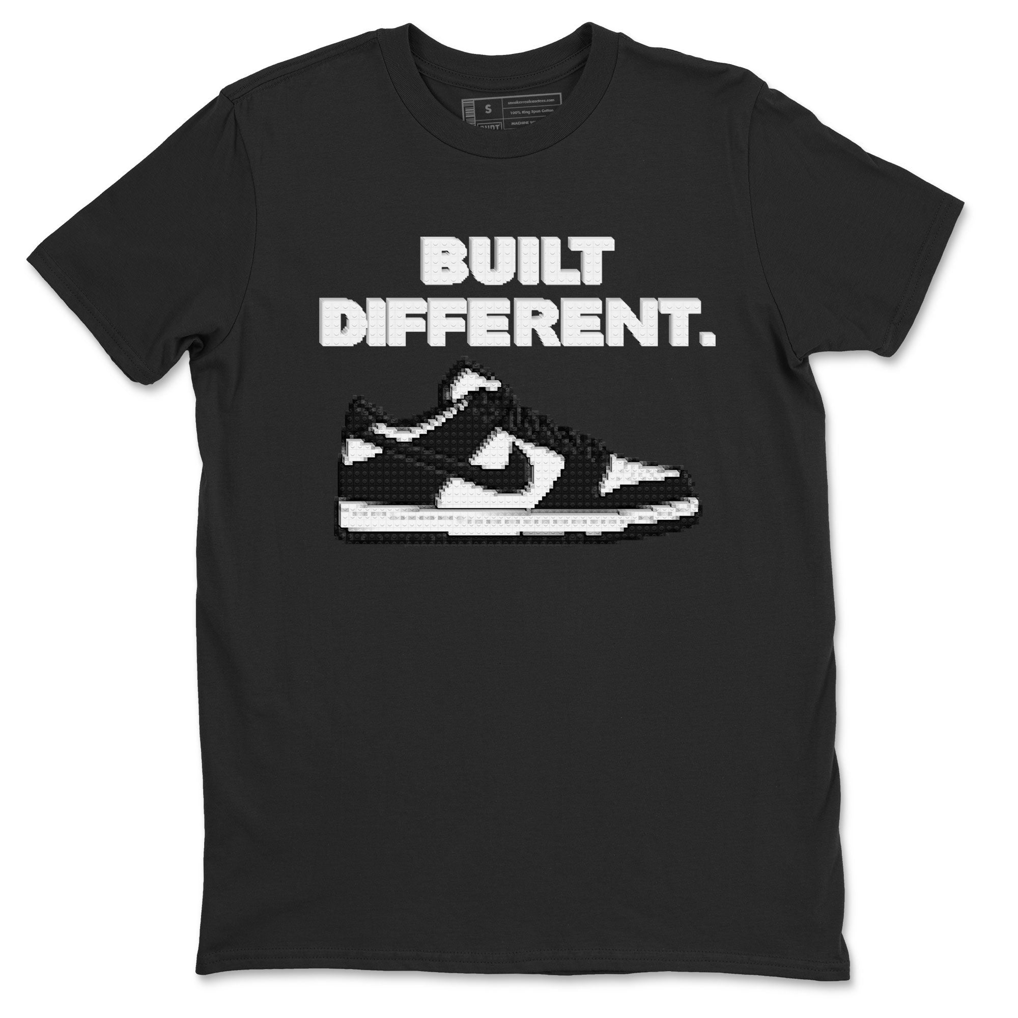 Dunk Low Panda Dunks Black White shirt to match jordans Built Different sneaker tees Dunk Panda Drip Gear Zone Sneaker Matching Cotton Shirt unisex cotton Black 2 crew neck shirt