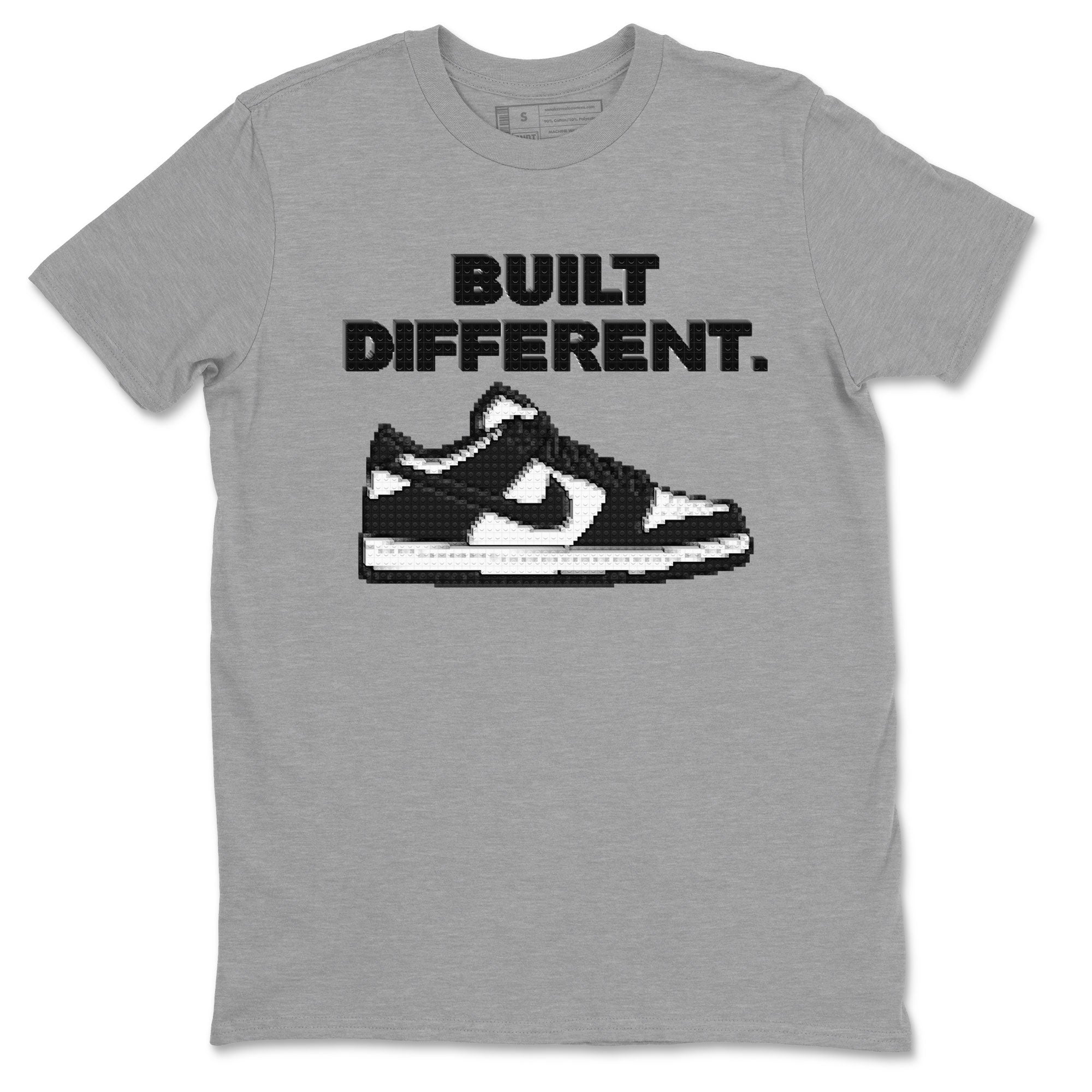 Dunk Low Panda Dunks Black White shirt to match jordans Built Different sneaker tees Dunk Panda Drip Gear Zone Sneaker Matching Cotton Shirt unisex cotton Heather Grey 2 crew neck shirt