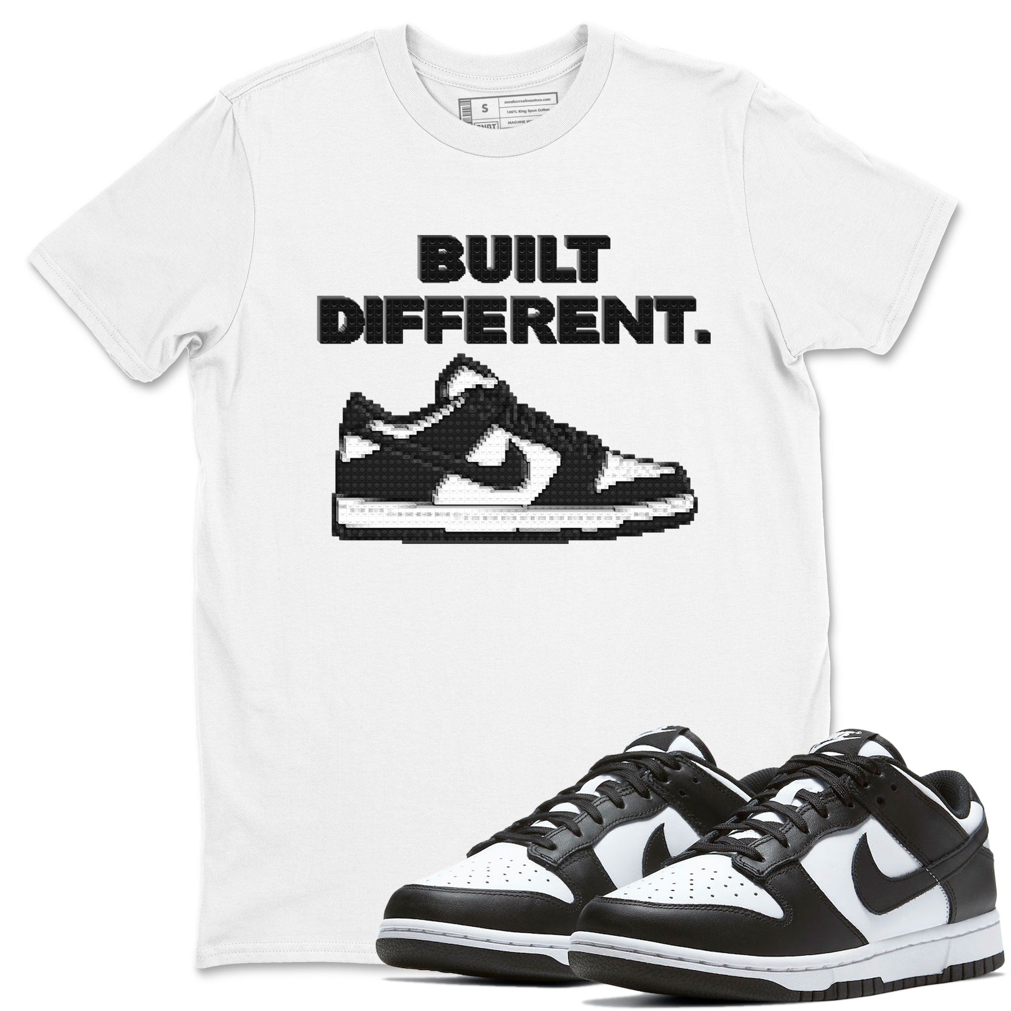 Dunk Low Panda Dunks Black White shirt to match jordans Built Different sneaker tees Dunk Panda Drip Gear Zone Sneaker Matching Cotton Shirt unisex cotton White 1 crew neck shirt