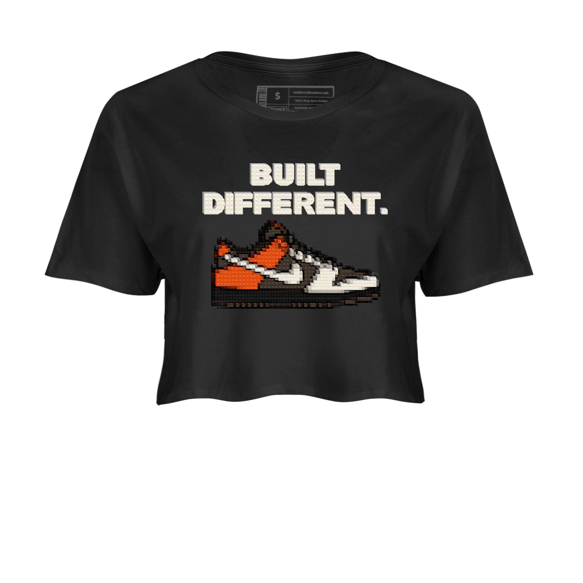 Dunk Red Panda shirt to match jordans Built Different sneaker tees Dunks Red Panda Drip Gear Zone Sneaker Matching Cotton Shirt Black 2 crop length shirt
