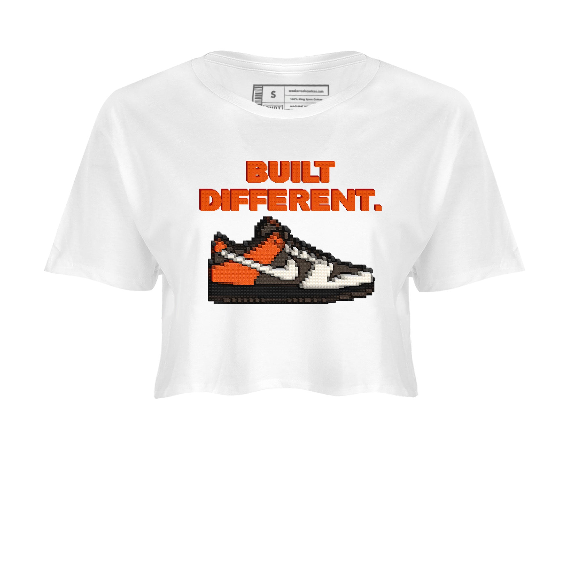 Dunk Red Panda shirt to match jordans Built Different sneaker tees Dunks Red Panda Drip Gear Zone Sneaker Matching Cotton Shirt White 2 crop length shirt