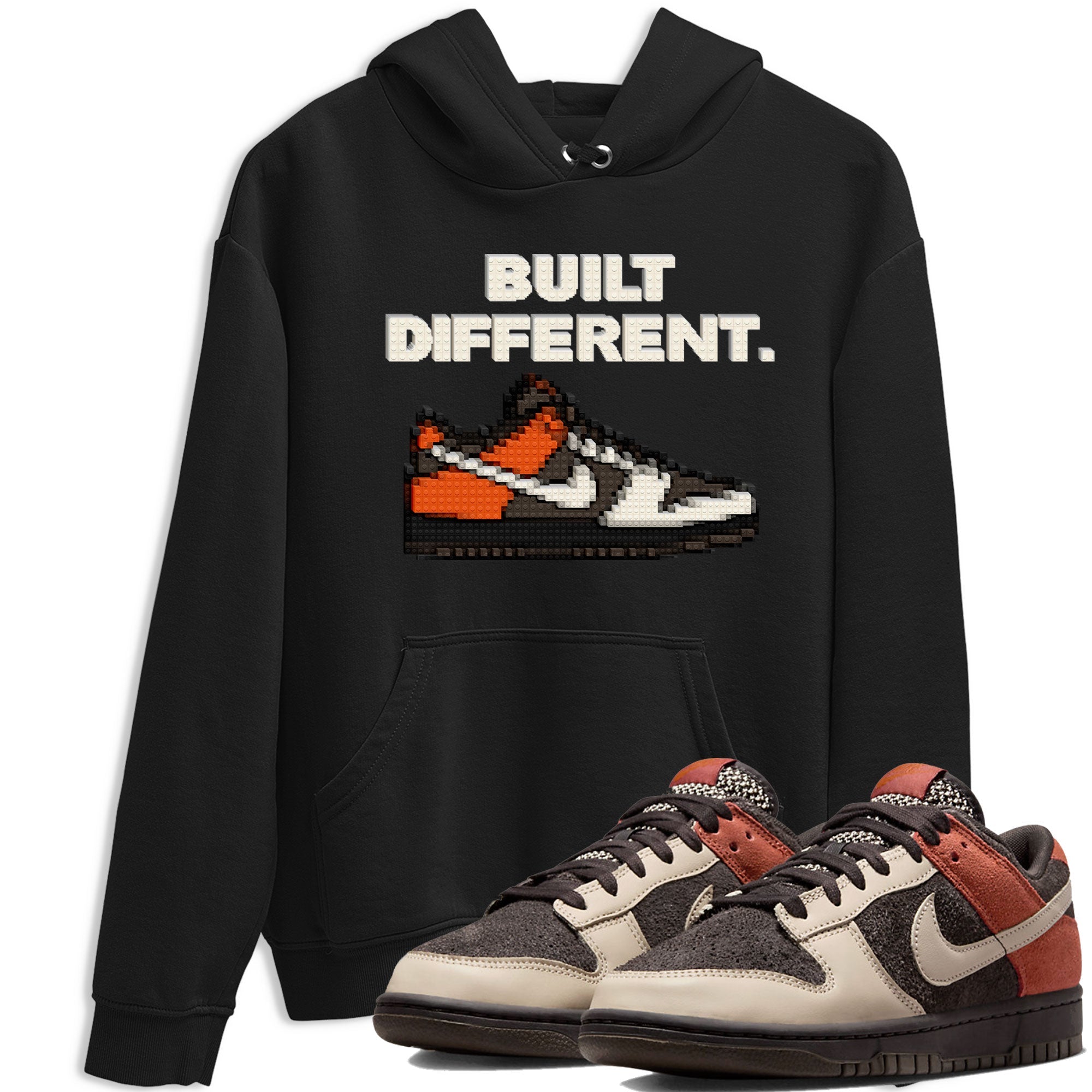 Dunk Red Panda shirt to match jordans Built Different sneaker tees Dunks Red Panda Drip Gear Zone Sneaker Matching Cotton Shirt unisex cotton Black 1 crew neck shirt