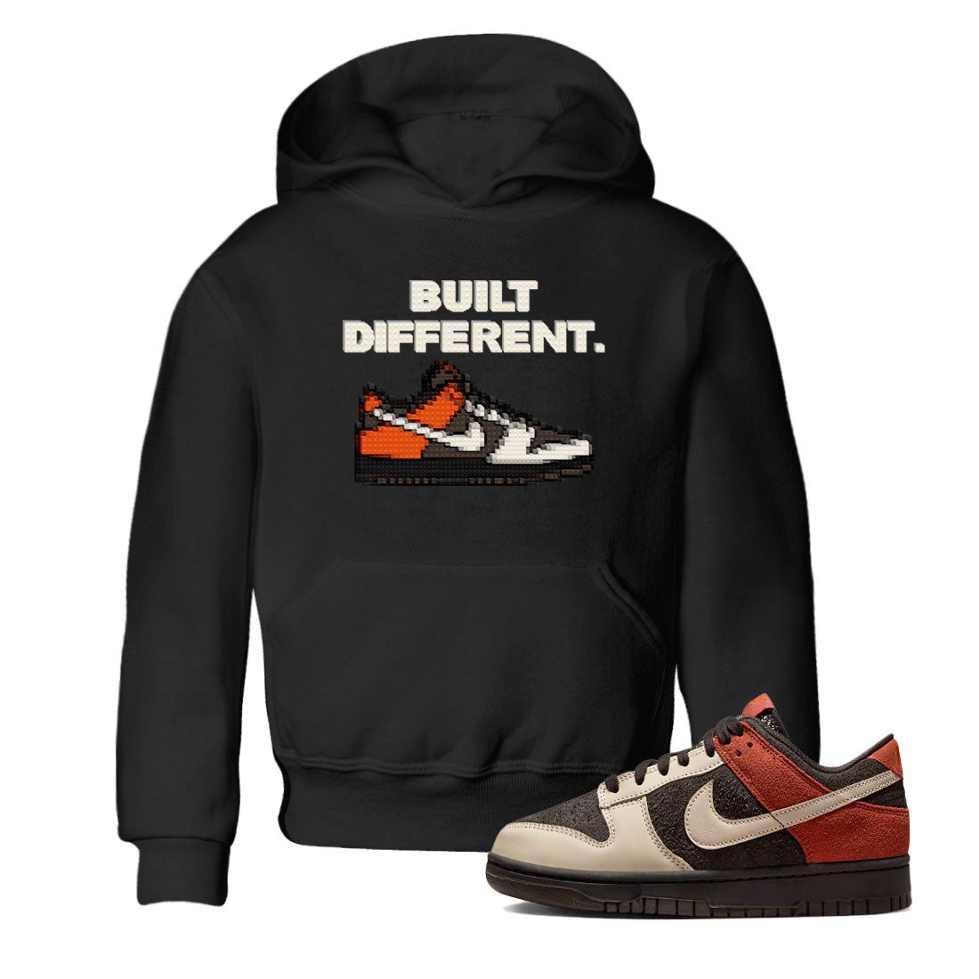 Dunk Red Panda shirt to match jordans Built Different sneaker tees Dunks Red Panda Drip Gear Zone Sneaker Matching Cotton Shirt baby toddler Black 1 cotton Shirt