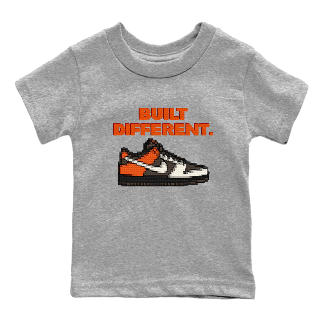 Dunk Red Panda shirt to match jordans Built Different sneaker tees Dunks Red Panda Drip Gear Zone Sneaker Matching Cotton Shirt baby toddler Heather Grey 2 cotton Shirt