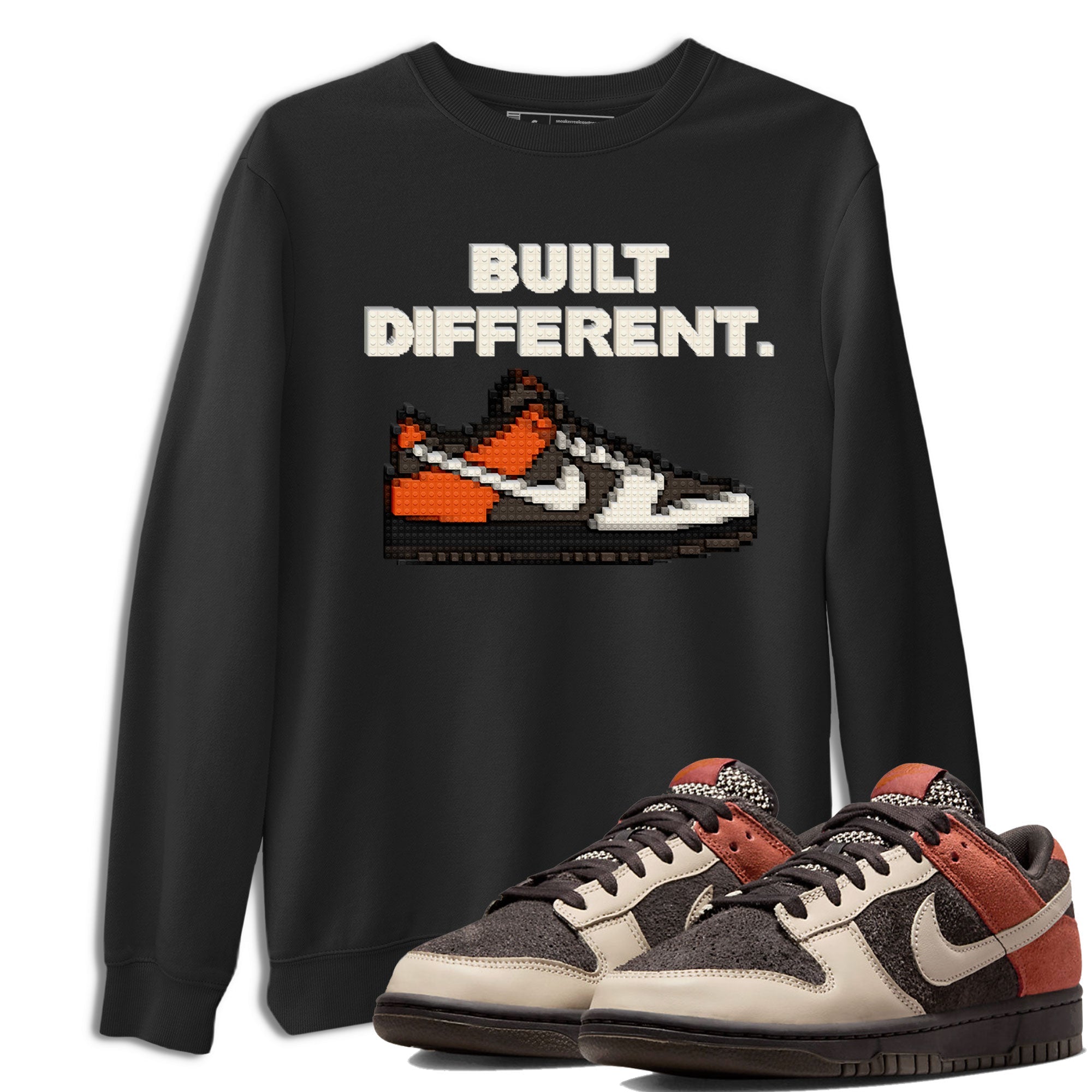 Dunk Red Panda shirt to match jordans Built Different sneaker tees Dunks Red Panda Drip Gear Zone Sneaker Matching Cotton Shirt unisex cotton Black 1 crew neck shirt