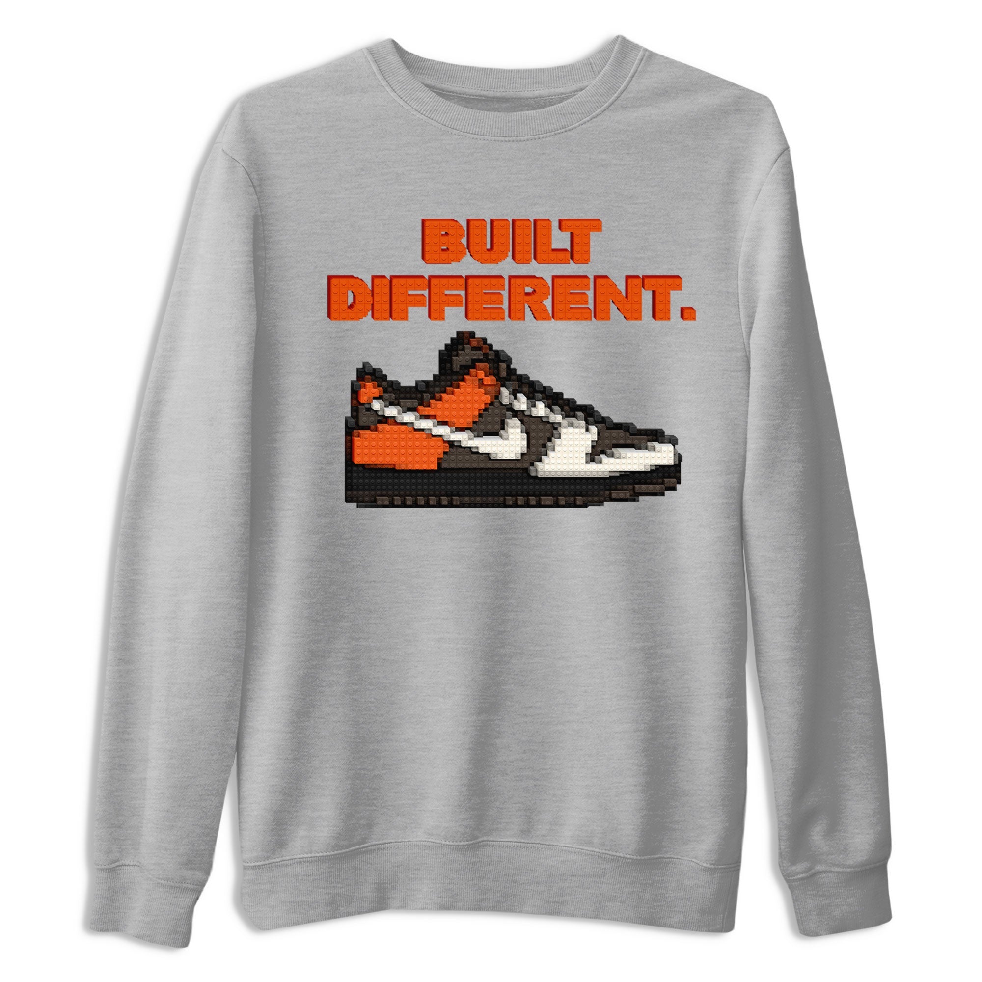 Dunk Red Panda shirt to match jordans Built Different sneaker tees Dunks Red Panda Drip Gear Zone Sneaker Matching Cotton Shirt unisex cotton Heather Grey 2 crew neck shirt