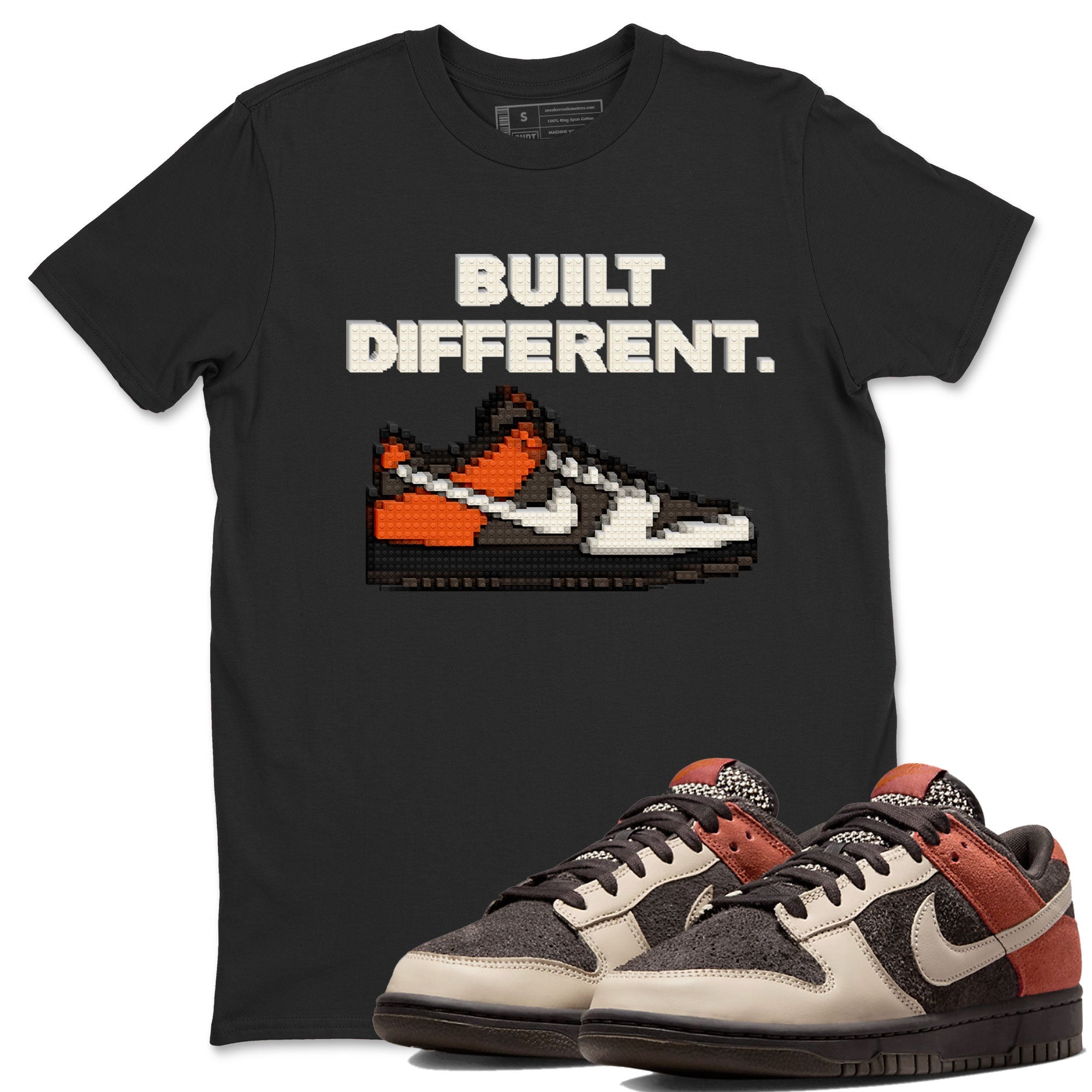 Dunk Red Panda shirt to match jordans Built Different sneaker tees Dunks Red Panda Drip Gear Zone Sneaker Matching Cotton Shirt unisex cotton Black 1 crew neck shirt