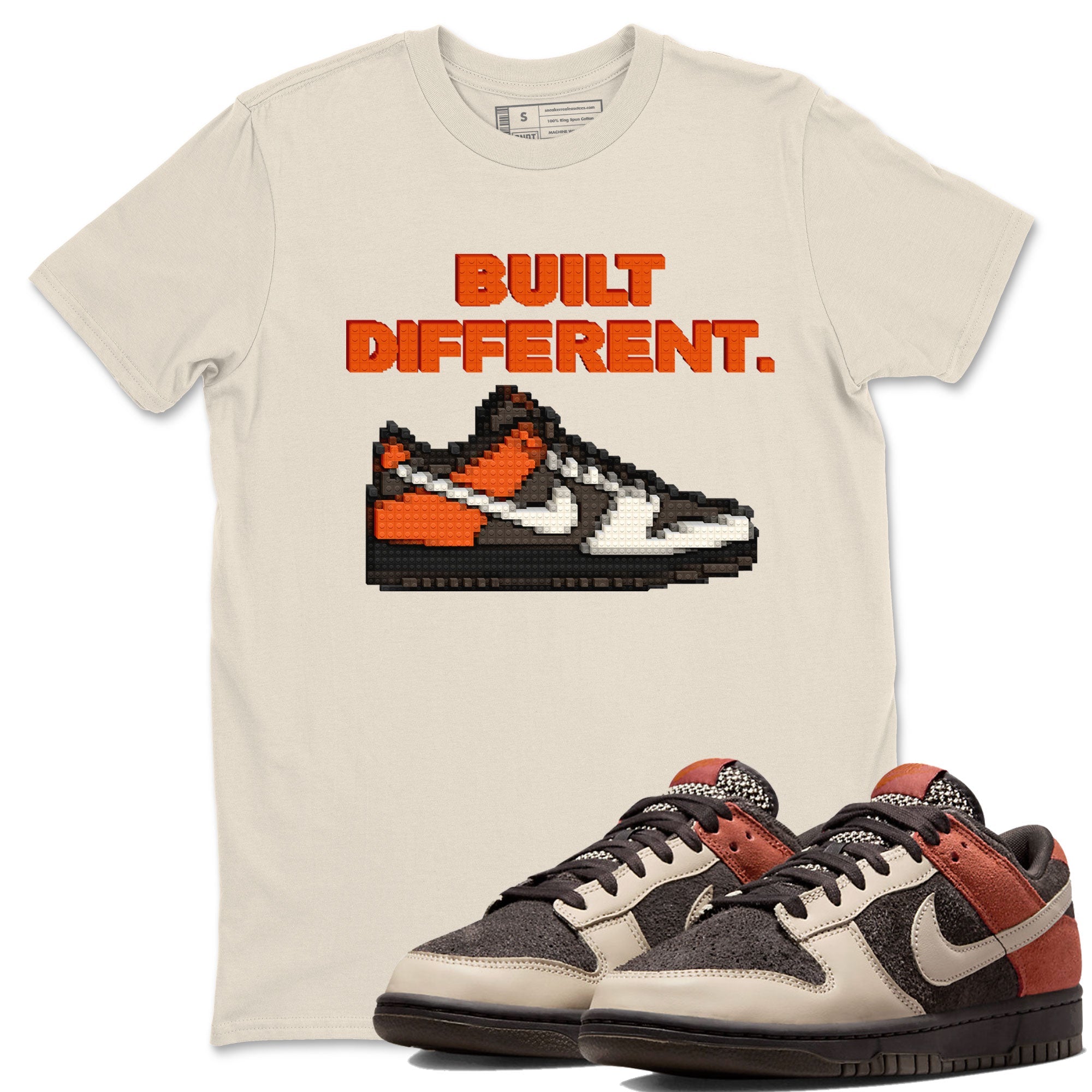 Dunk Red Panda shirt to match jordans Built Different sneaker tees Dunks Red Panda Drip Gear Zone Sneaker Matching Cotton Shirt unisex cotton Natural 1 crew neck shirt