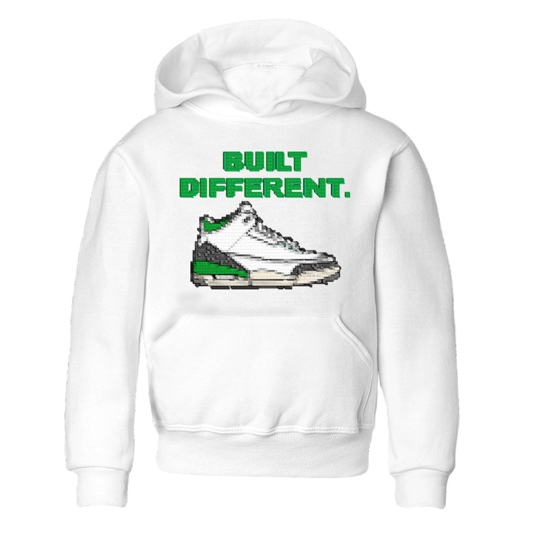 Air Jordan 3 Lucky Green Sneaker Tees Drip Gear Zone Built Different Sneaker Tees Air Jordan 3 WMNS Lucky Green Shirt Kids Shirts White 2