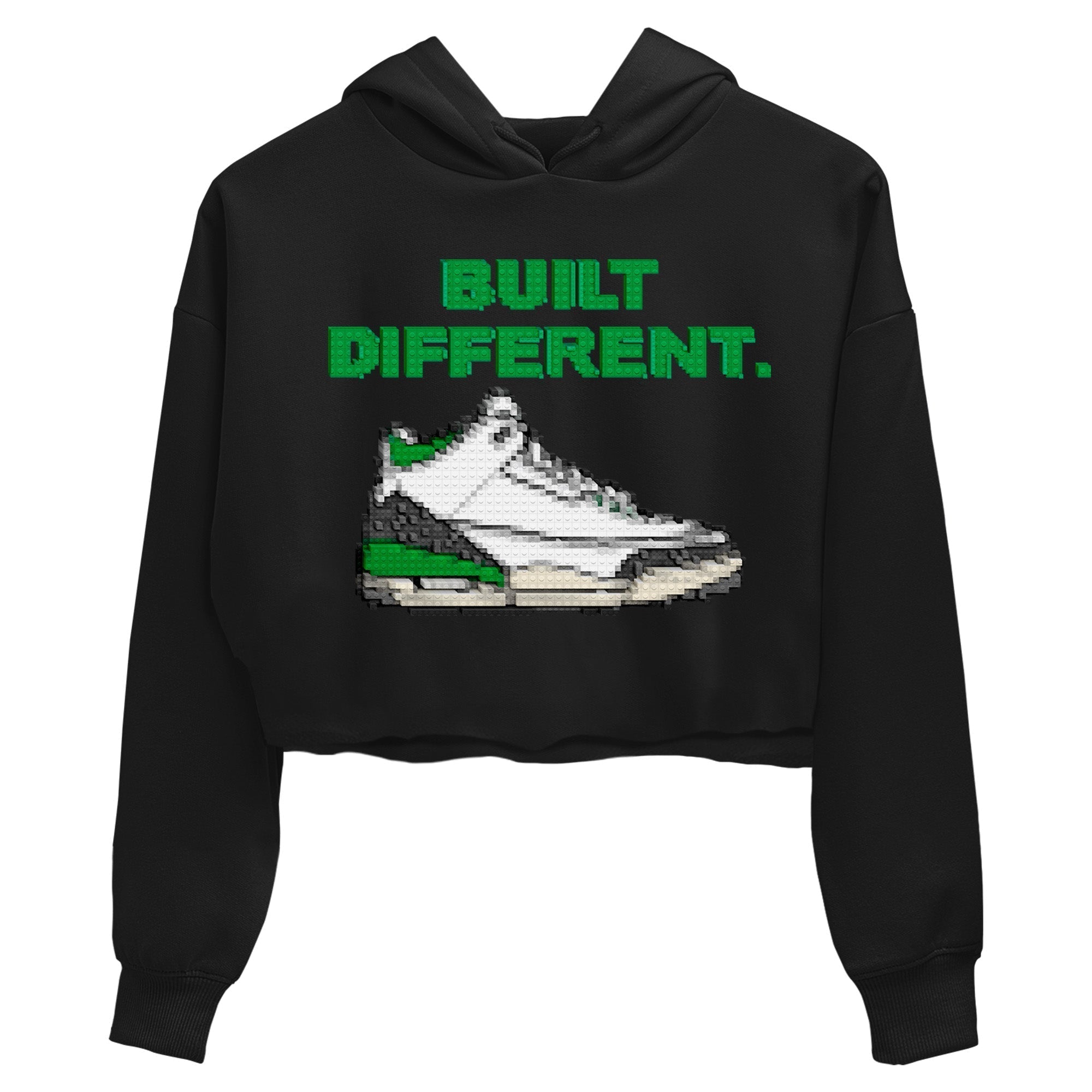 Air Jordan 3 Lucky Green Sneaker Tees Drip Gear Zone Built Different Sneaker Tees Air Jordan 3 WMNS Lucky Green Shirt Women's Shirts Black 2
