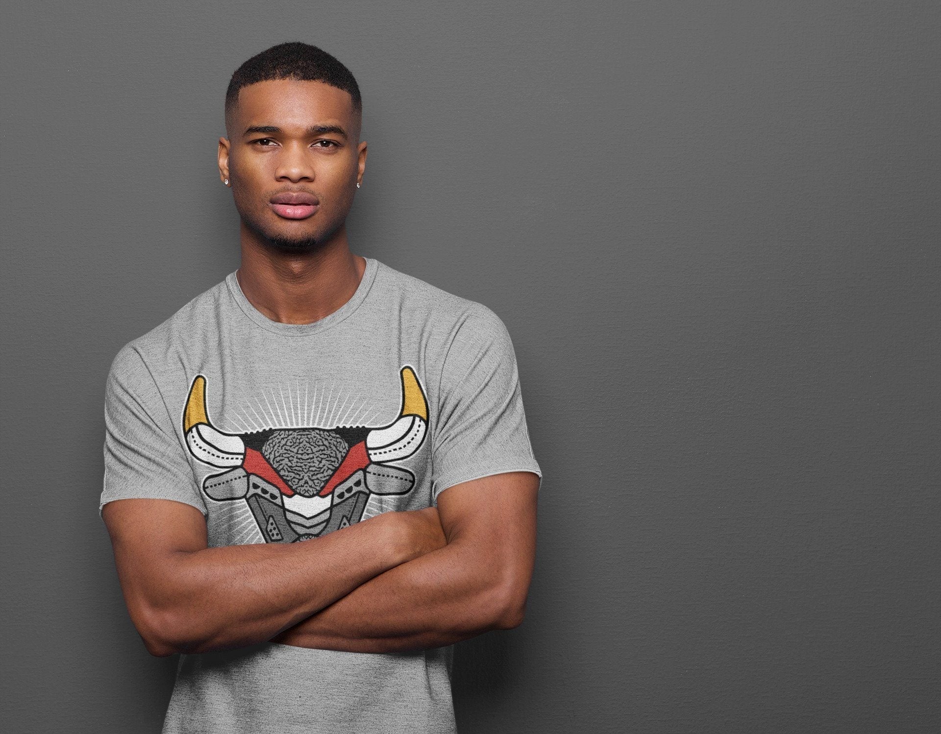 Jordan 3 Cool Grey Shirt To Match Jordans Bull Head Sneaker Tees Jordan 3 Cool Grey Drip Gear Zone Sneaker Matching Clothing Unisex Shirts