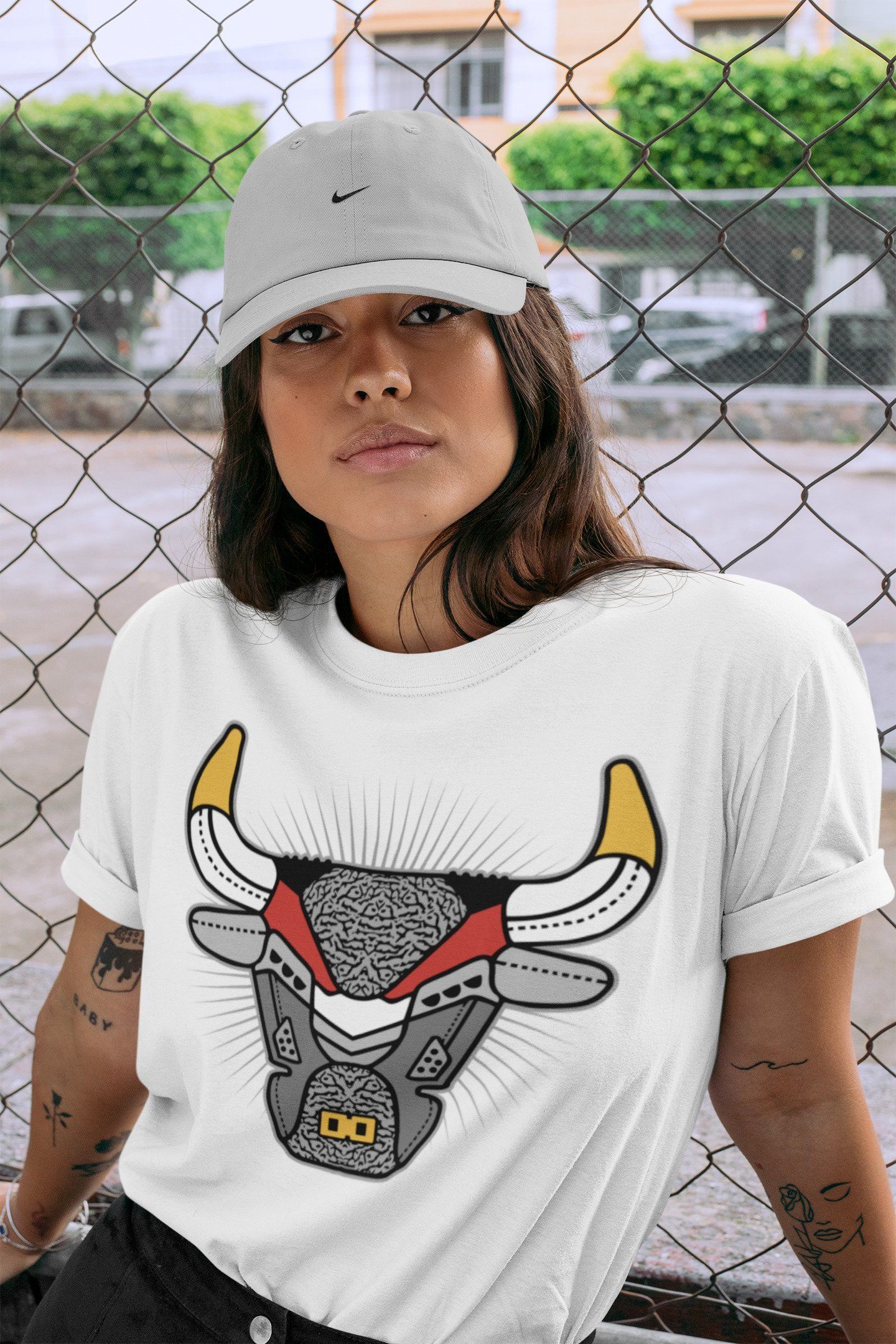Jordan 3 Cool Grey Shirt To Match Jordans Bull Head Sneaker Tees Jordan 3 Cool Grey Drip Gear Zone Sneaker Matching Clothing Unisex Shirts