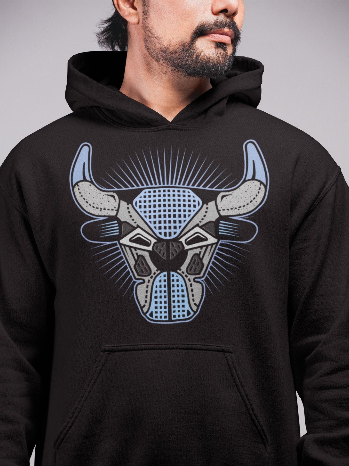 Jordan 4 University Blue Shirt To Match Jordans Bull Head Sneaker Tees Jordan 4 University Blue Drip Gear Zone Sneaker Matching Clothing Unisex Shirts