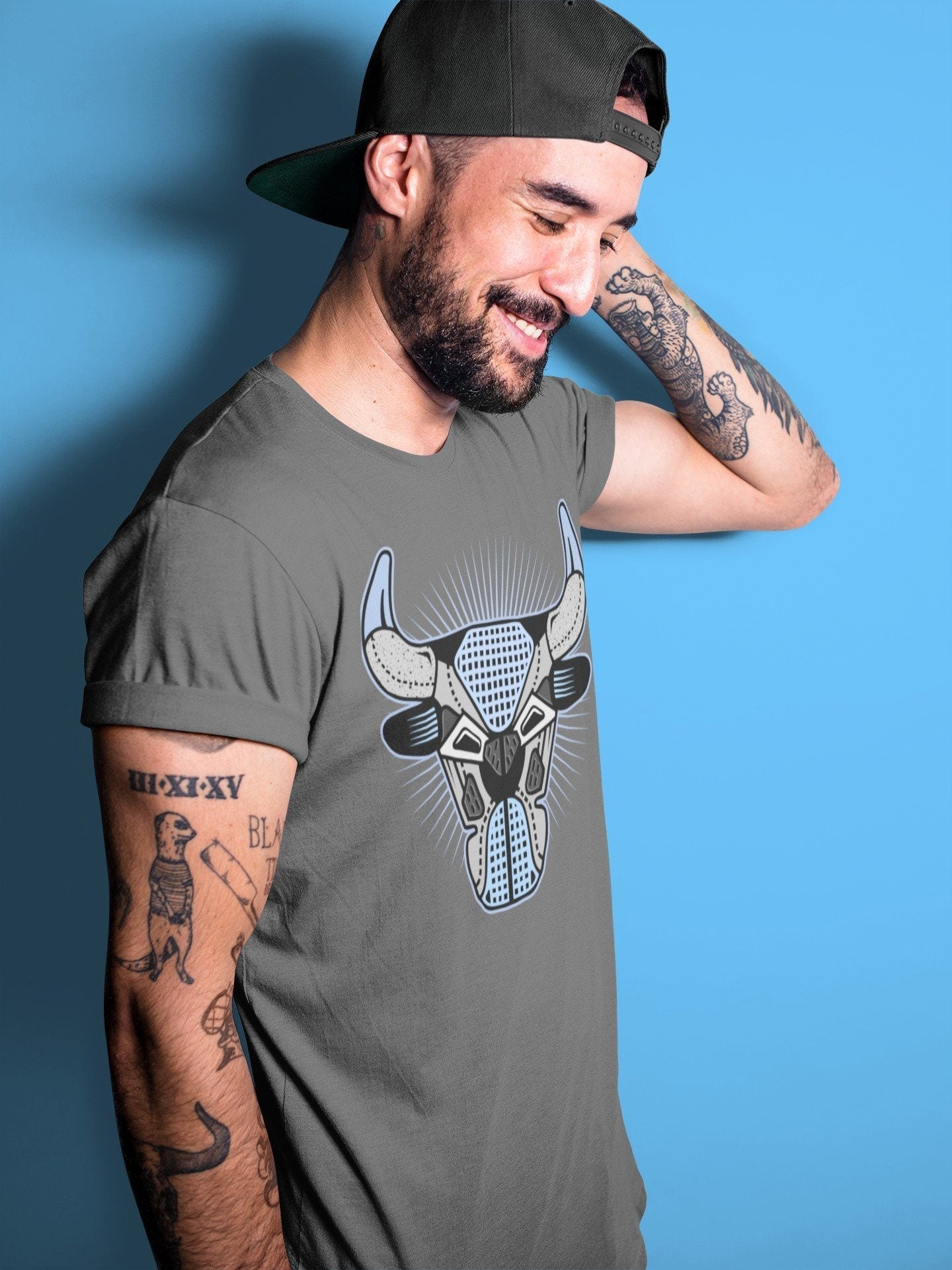 Jordan 4 University Blue Shirt To Match Jordans Bull Head Sneaker Tees Jordan 4 University Blue Drip Gear Zone Sneaker Matching Clothing Unisex Shirts