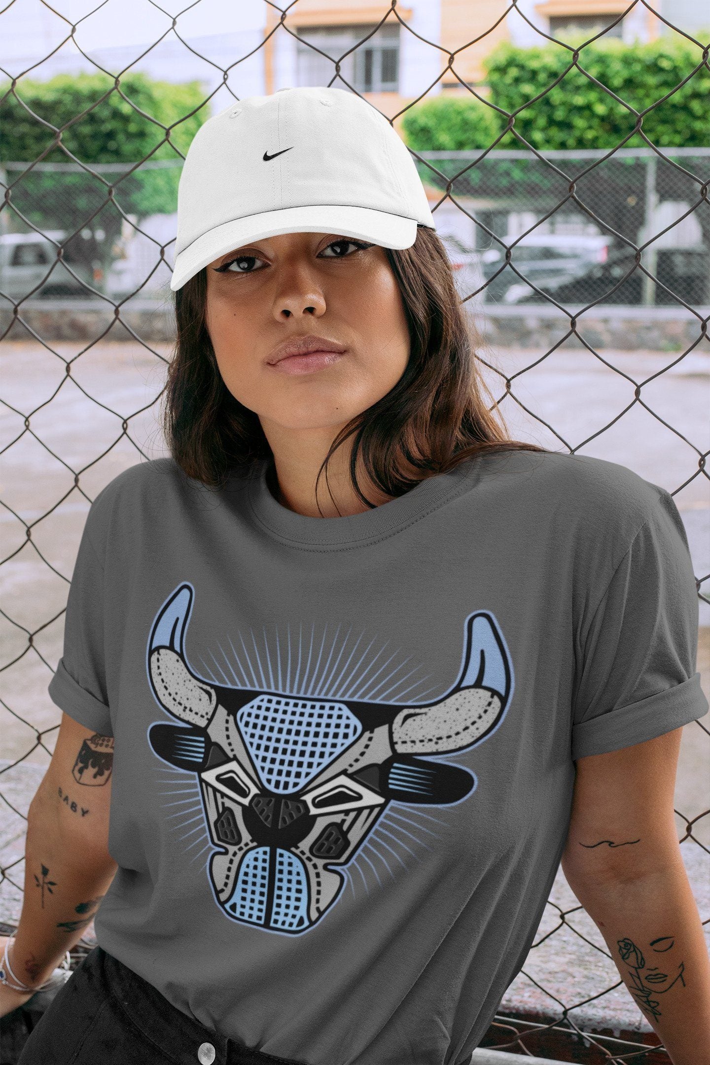 Jordan 4 University Blue Shirt To Match Jordans Bull Head Sneaker Tees Jordan 4 University Blue Drip Gear Zone Sneaker Matching Clothing Unisex Shirts