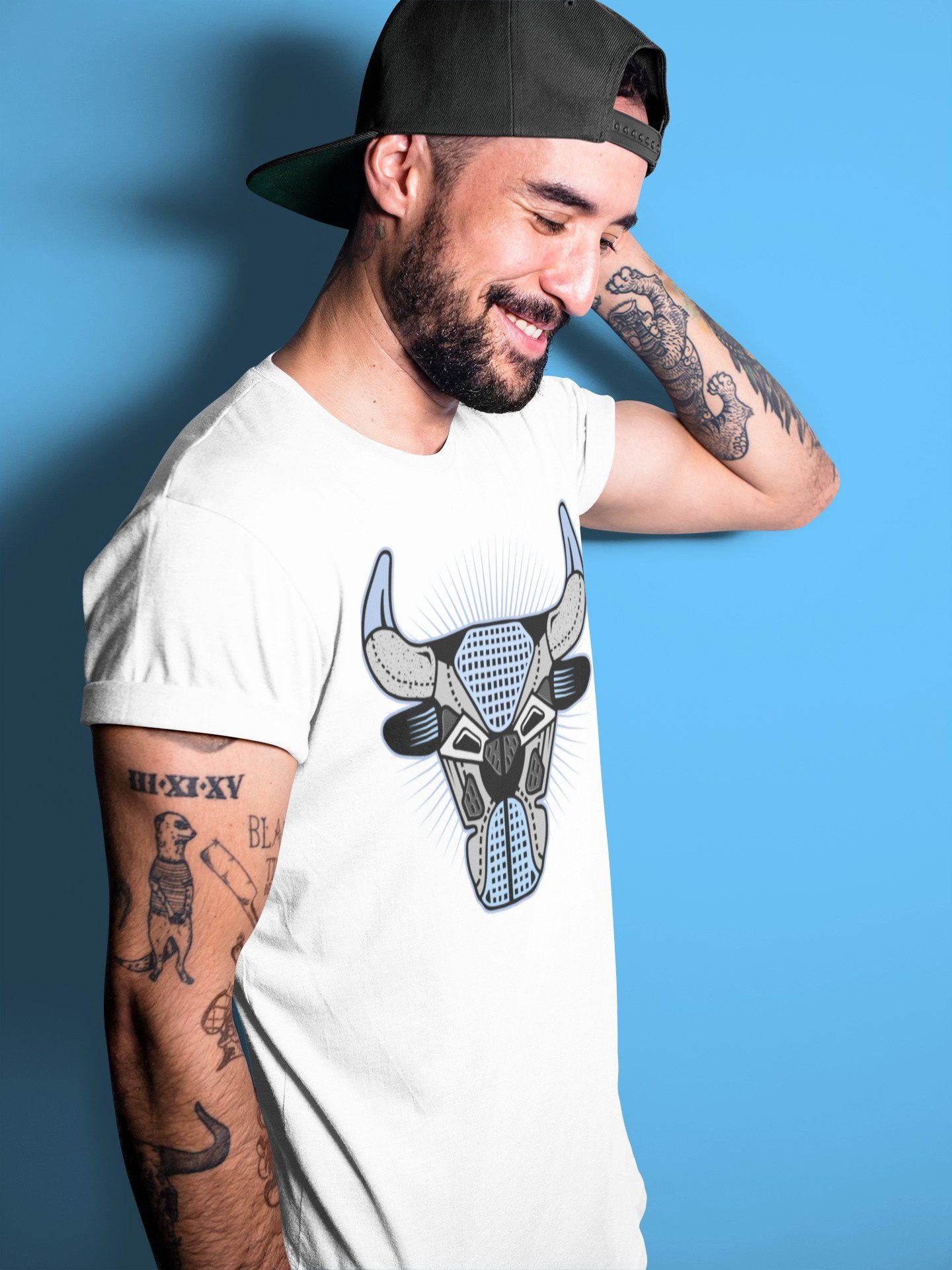 Jordan 4 University Blue Shirt To Match Jordans Bull Head Sneaker Tees Jordan 4 University Blue Drip Gear Zone Sneaker Matching Clothing Unisex Shirts