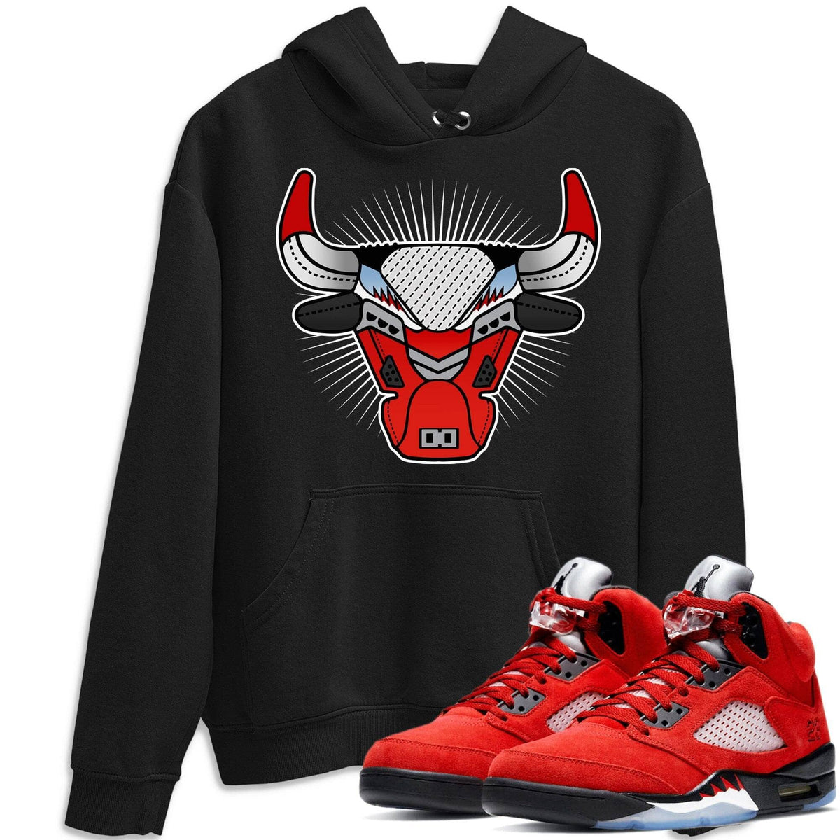 Jordan 5 Raging Bull Shirt To Match Jordans Bull Head Sneaker Tees Jordan 5 Raging Bull Drip Gear Zone Sneaker Matching Clothing Unisex Shirts