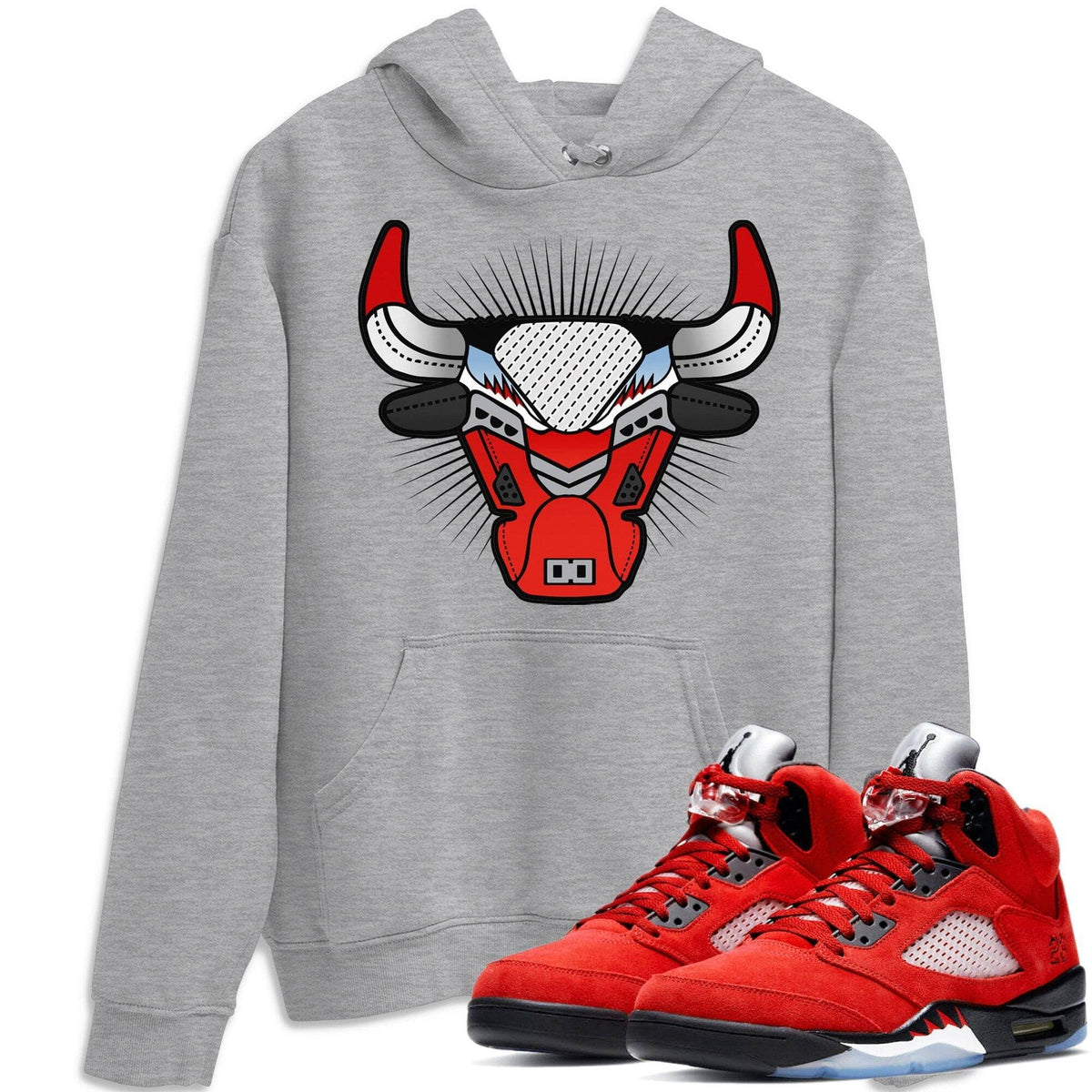 Jordan 5 Raging Bull Shirt To Match Jordans Bull Head Sneaker Tees Jordan 5 Raging Bull Drip Gear Zone Sneaker Matching Clothing Unisex Shirts