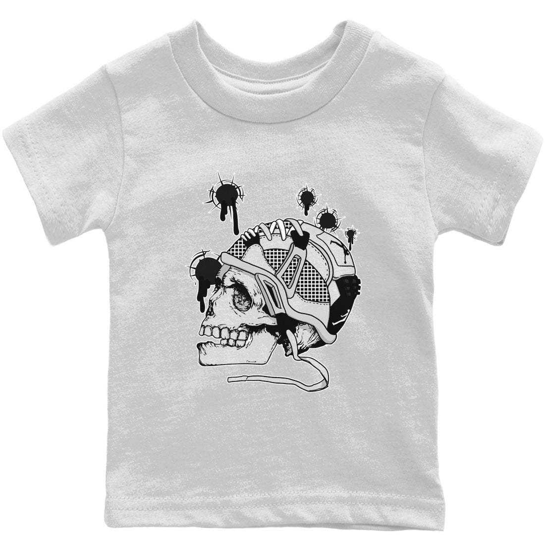 Jordan 4 Military Black Sneaker Matching T-Shirt Bullet Holes Sneaker Tees Jordan 4 Military Black Sneaker Release Tees Kids Shirts