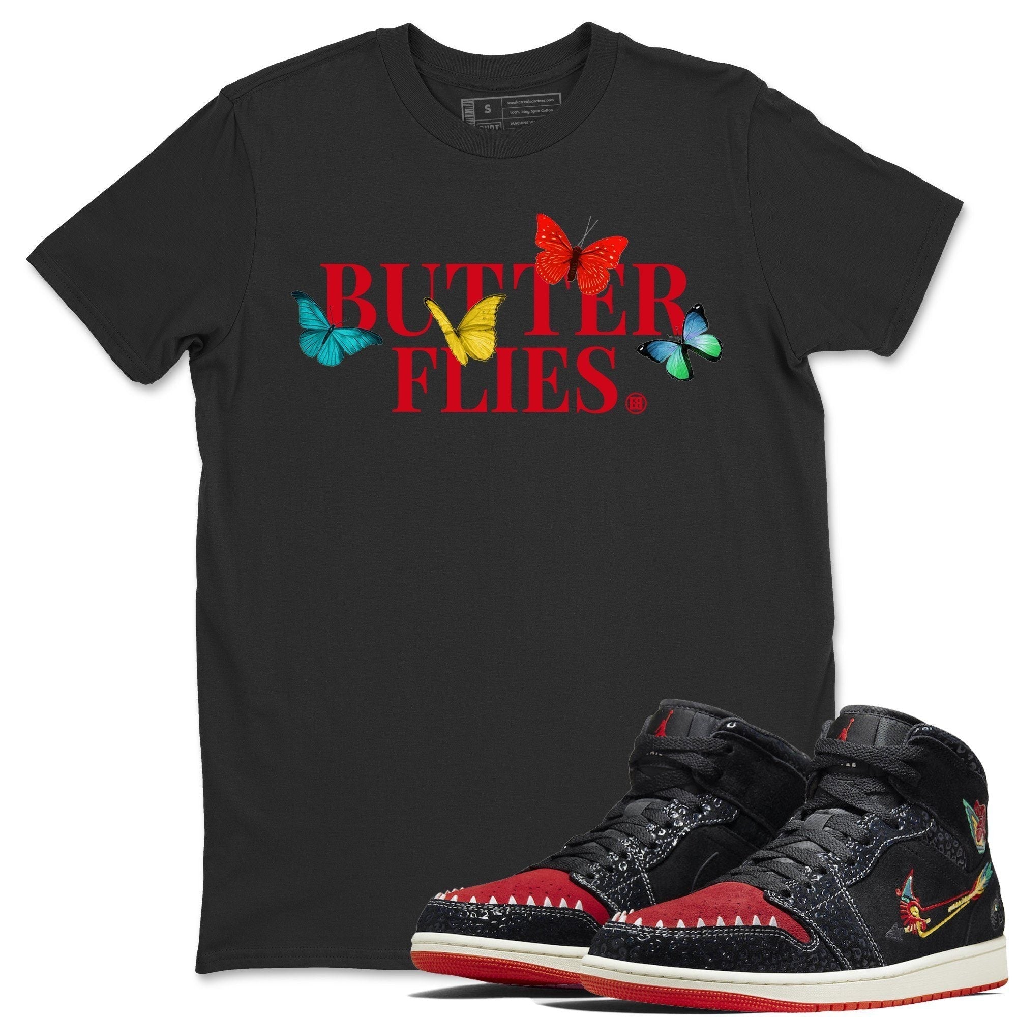 Jordan 1 Siempre Familia Sneaker Tees Drip Gear Zone Butterflies Sneaker Tees Jordan 1 Siempre Familia Shirt Unisex Shirts