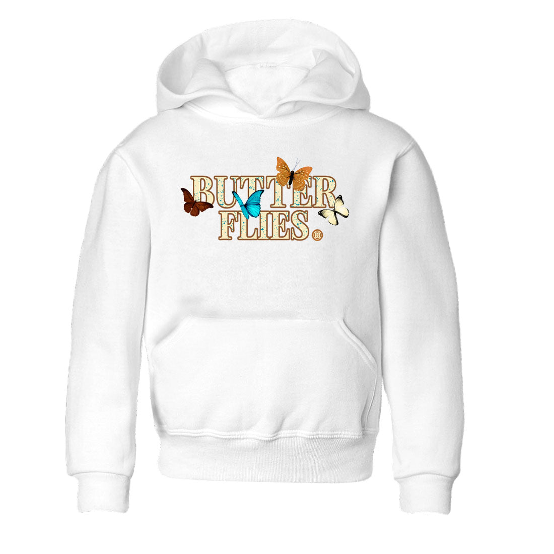 Butterflies Kids Tops - Air Jordan 4 Cacao Wow