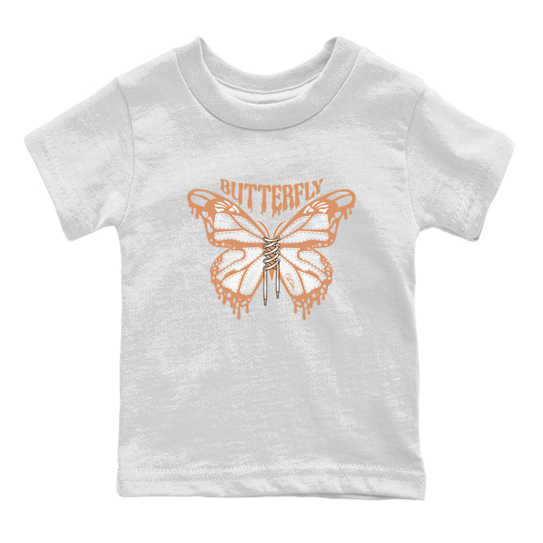 Air Jordan 1 Praline shirt to match jordans Butterfly Streetwear Sneaker Shirt AJ1Praline Drip Gear Zone Sneaker Matching Clothing Baby Toddler White 2 T-Shirt
