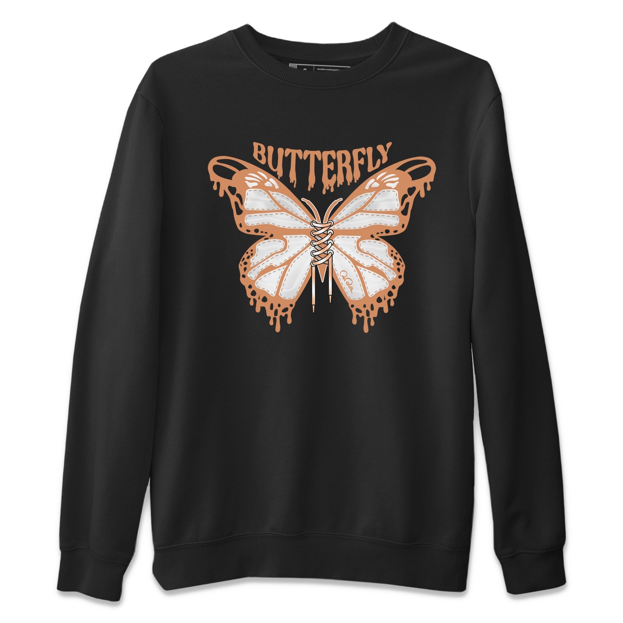 Air Jordan 1 Praline shirt to match jordans Butterfly Streetwear Sneaker Shirt AJ1Praline Drip Gear Zone Sneaker Matching Clothing Unisex Black 2 T-Shirt