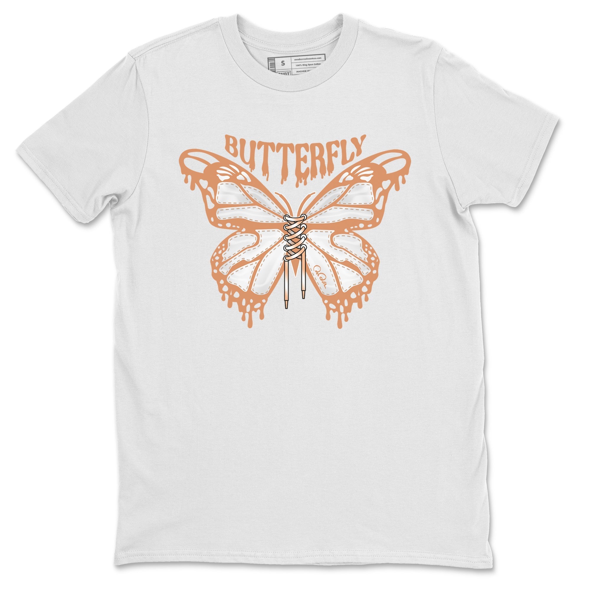 Air Jordan 1 Praline shirt to match jordans Butterfly Streetwear Sneaker Shirt AJ1Praline Drip Gear Zone Sneaker Matching Clothing Unisex White 2 T-Shirt
