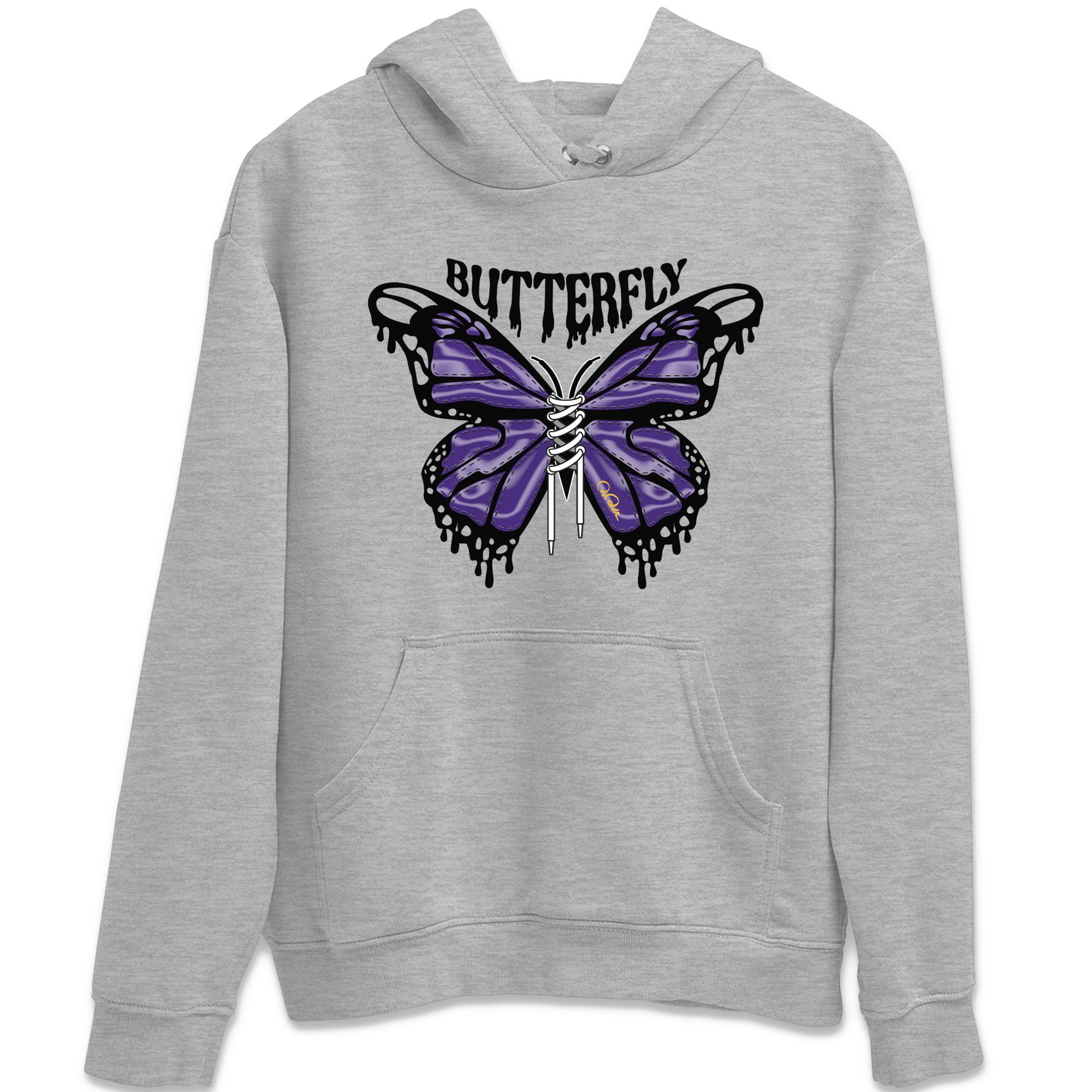 Air Jordan 12 Field Purple Sneaker Match Tees Butterfly Sneaker Tees AJ12 Field Purple Sneaker Release Tees Unisex Shirts Heather Grey 2