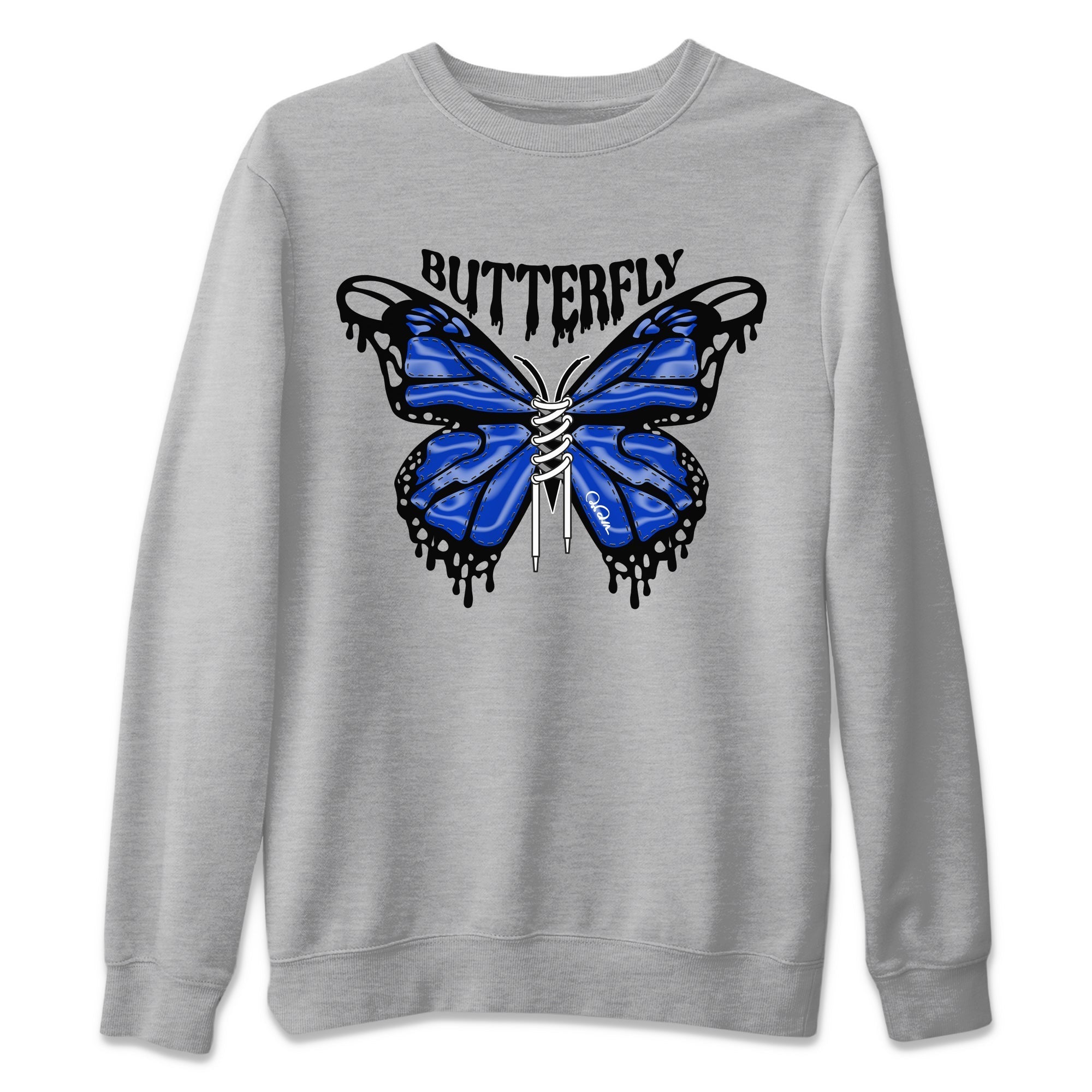 Air Jordan 14 Laney Drip Gear Zone Butterfly Sneaker Tees AJ14 Laney Sneaker Release Tees Unisex Shirts Heather Grey 2