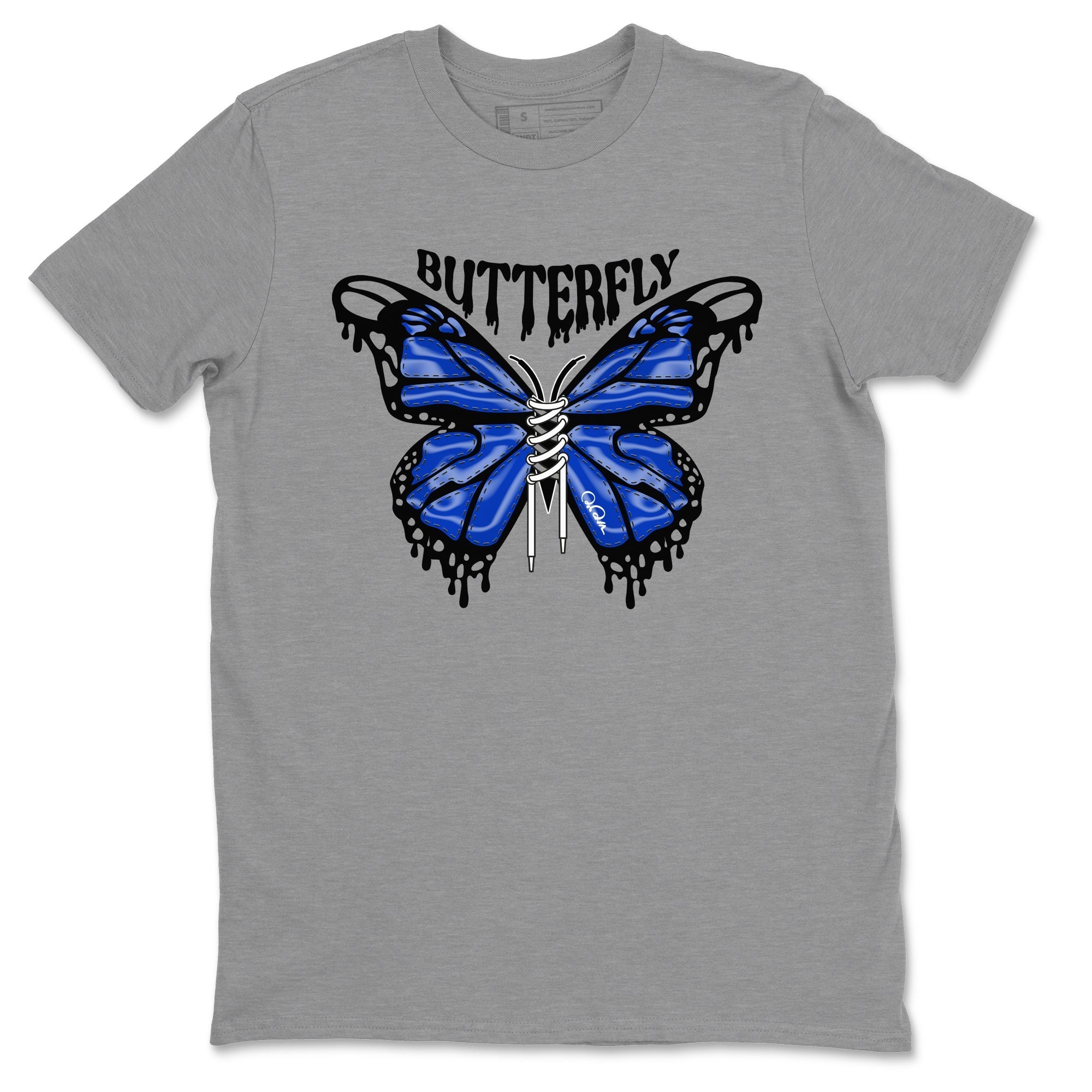 Air Jordan 14 Laney Drip Gear Zone Butterfly Sneaker Tees AJ14 Laney Sneaker Release Tees Unisex Shirts Heather Grey 2