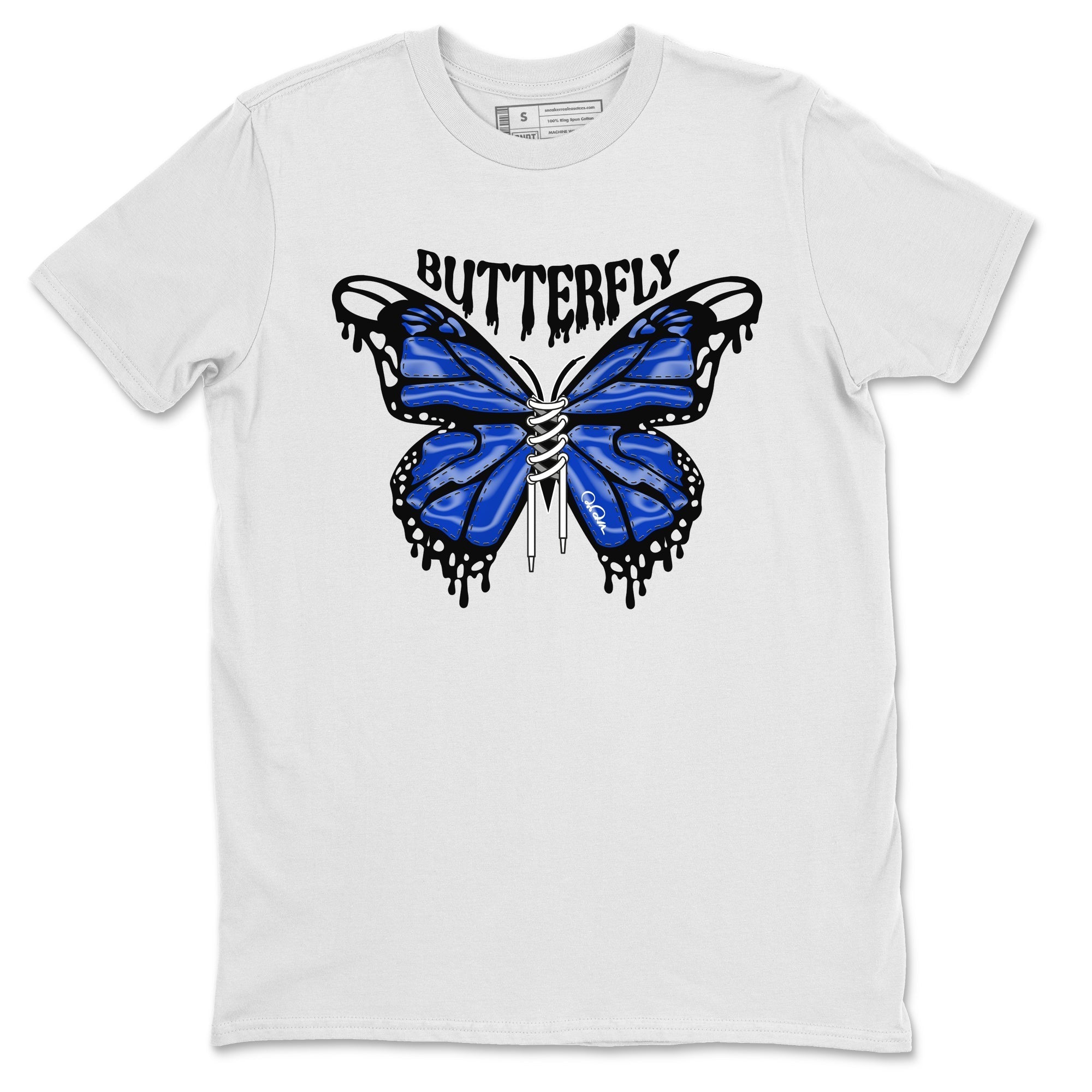 Air Jordan 14 Laney Drip Gear Zone Butterfly Sneaker Tees AJ14 Laney Sneaker Release Tees Unisex Shirts White 2