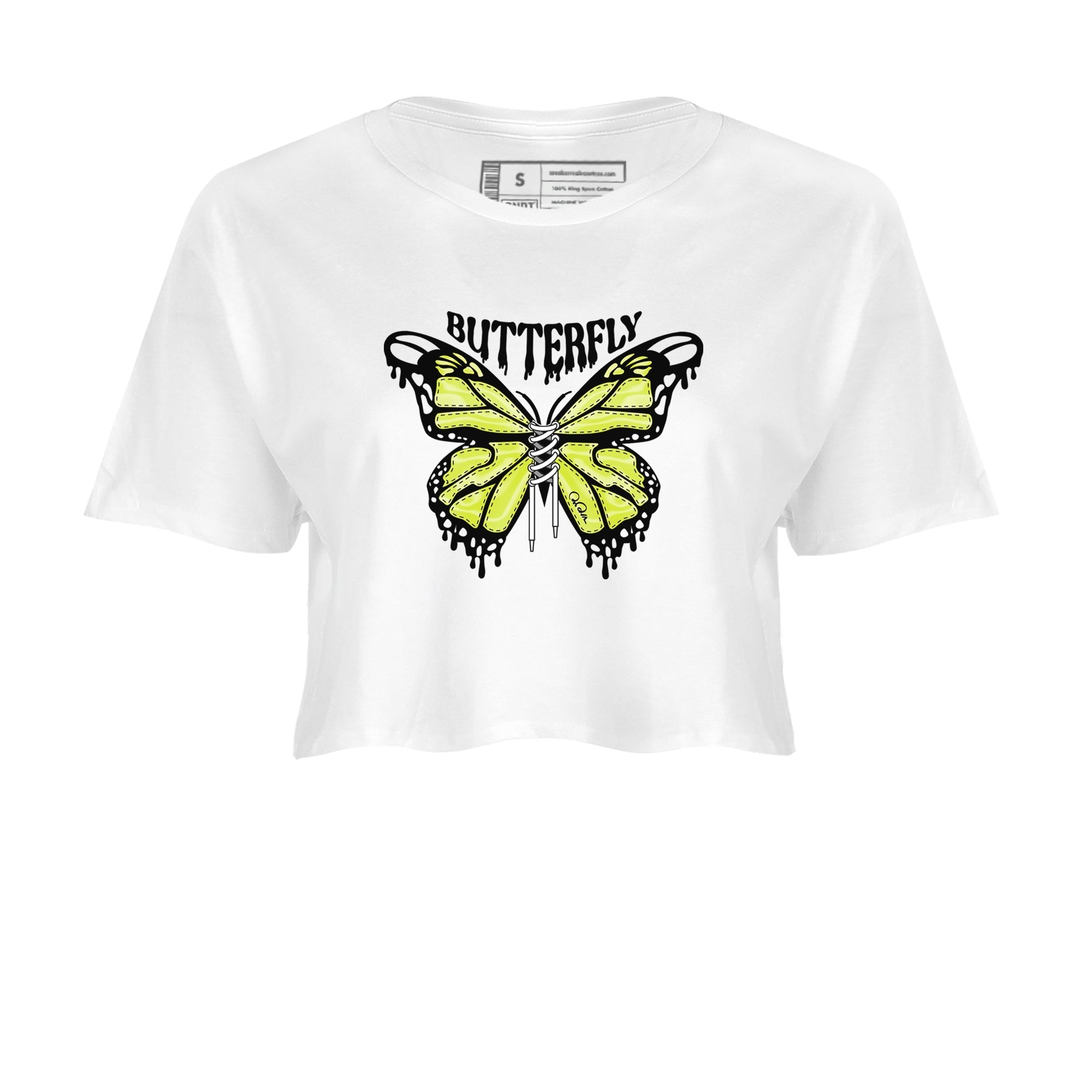 Dunk Halloween shirt to match jordans Butterfly sneaker tees halloween horror nights Nike Dunk Halloween Drip Gear Zone White 2 Crop T-Shirt
