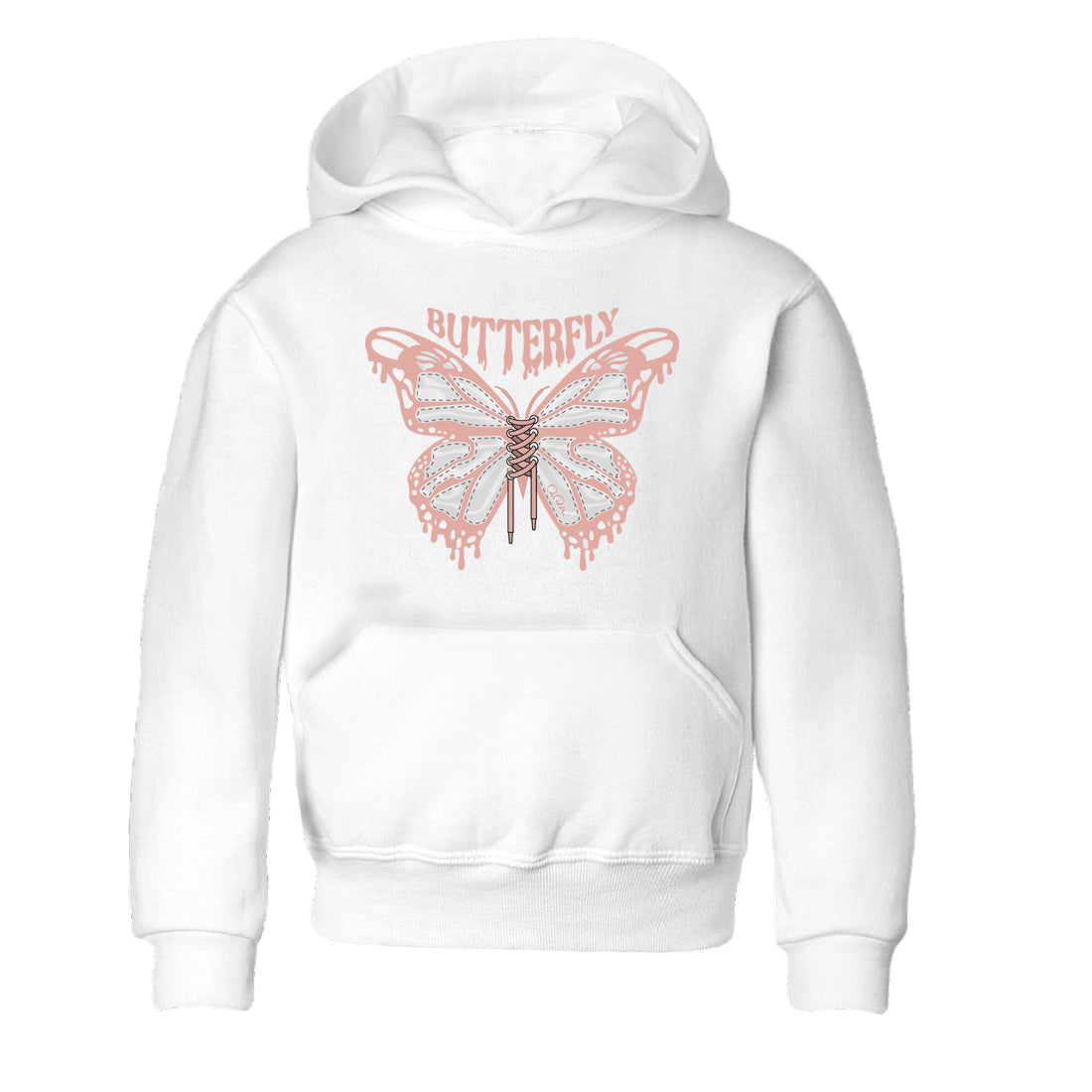 Dunk Rose Whisper shirt to match jordans Butterfly Streetwear Sneaker Shirt Nike Dunk LowRose Whisper Drip Gear Zone Sneaker Matching Clothing Baby Toddler White 2 T-Shirt