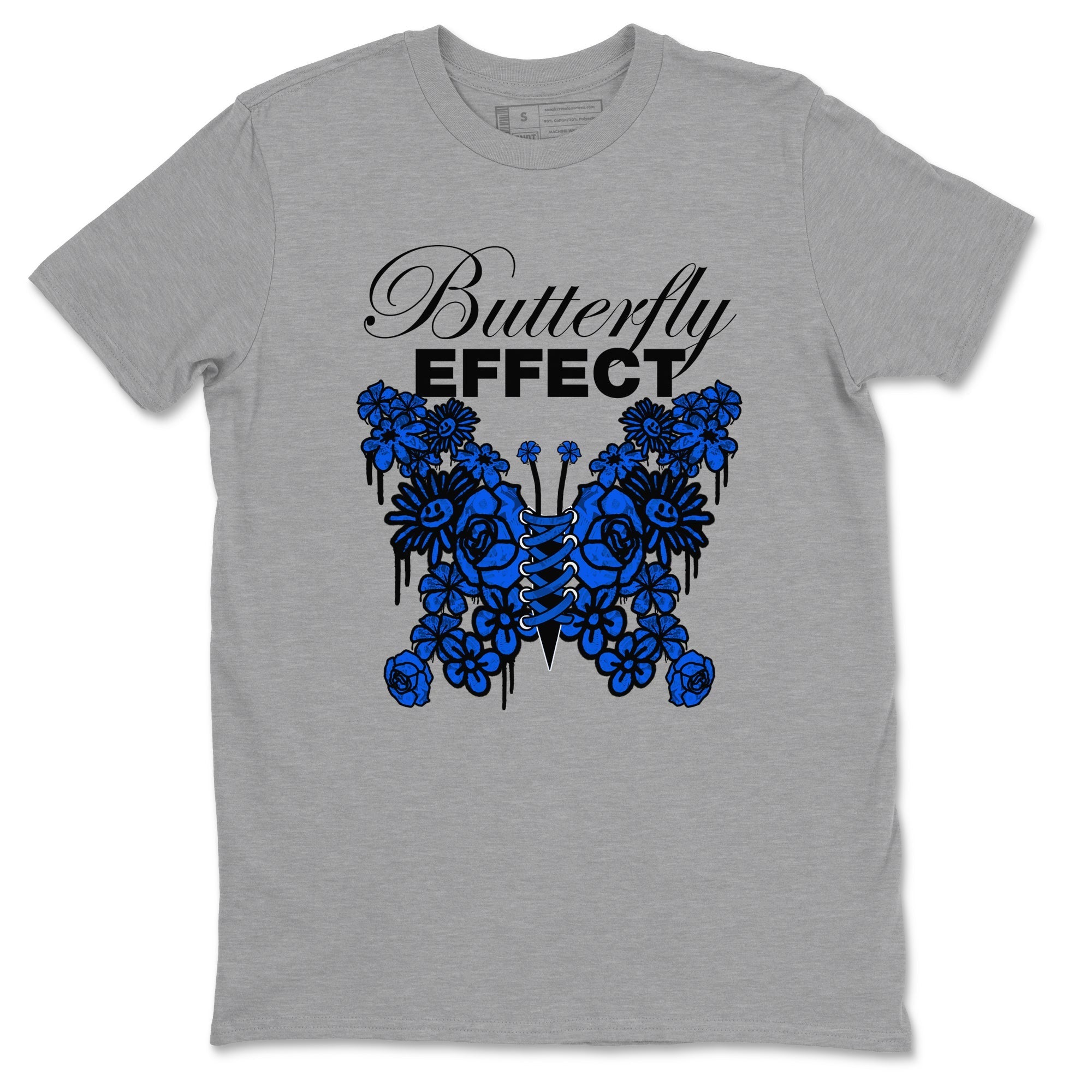 Air Jordan 1 Royal Reimagined shirt to match jordans Butterfly Effect sneaker tees AJ1 Royal Reimagined Drip Gear Zone Unisex Sneaker Tees and Sneaker Match T-Shirt Heather Grey 2 T-Shirt