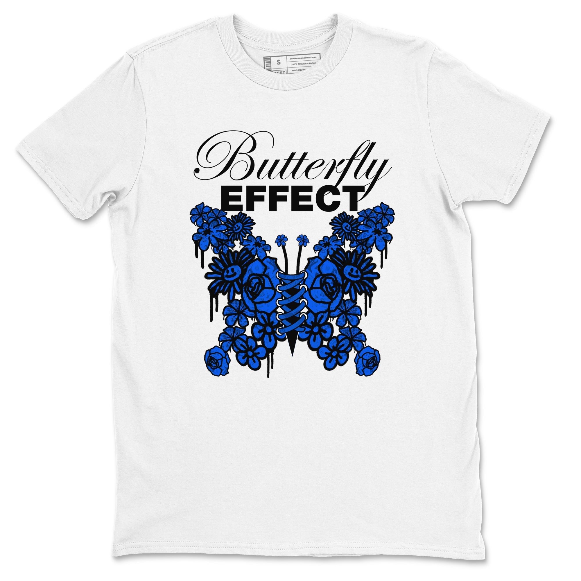 Air Jordan 1 Royal Reimagined shirt to match jordans Butterfly Effect sneaker tees AJ1 Royal Reimagined Drip Gear Zone Unisex Sneaker Tees and Sneaker Match T-Shirt White 2 T-Shirt