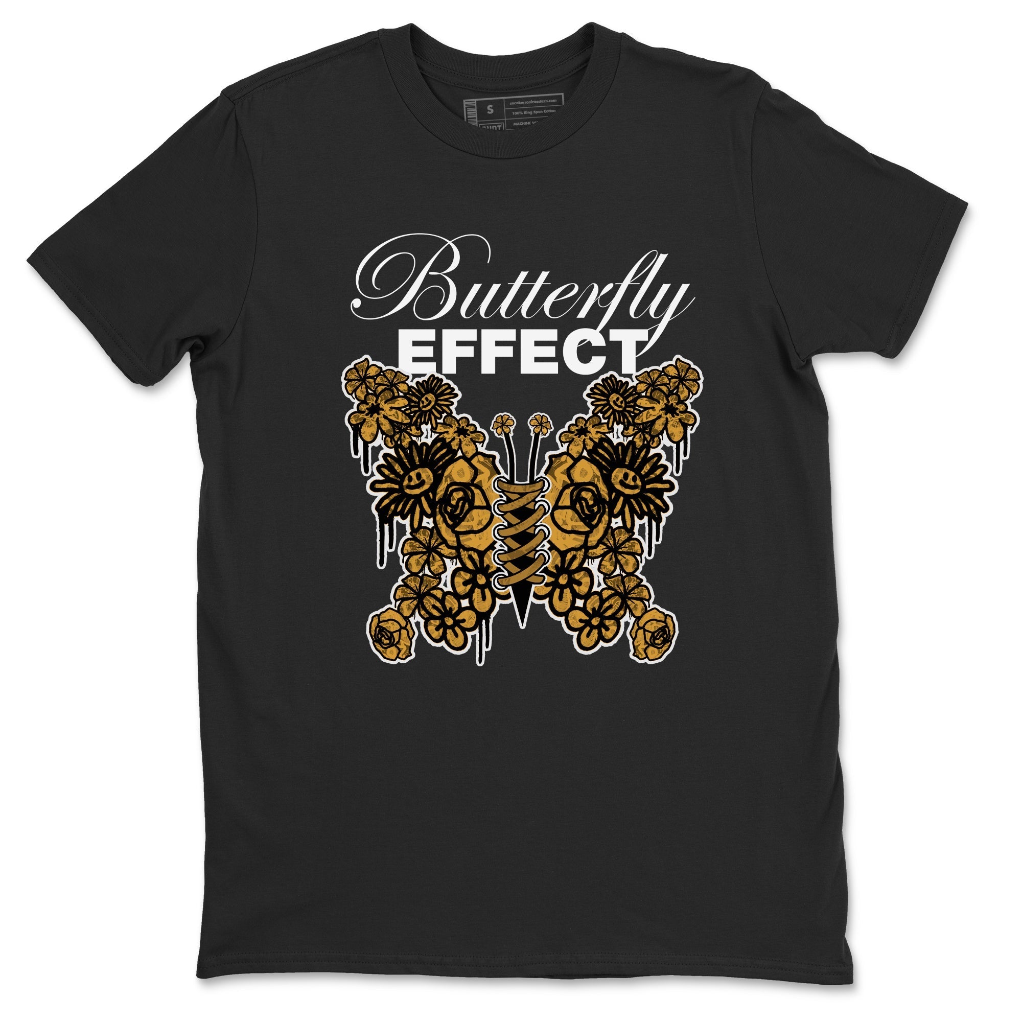 Air Jordan 13 Wheat shirt to match jordans Butterfly Effect sneaker tees AJ13 Wheat SNRT Sneaker Release Tees Unisex Black 2 T-Shirt