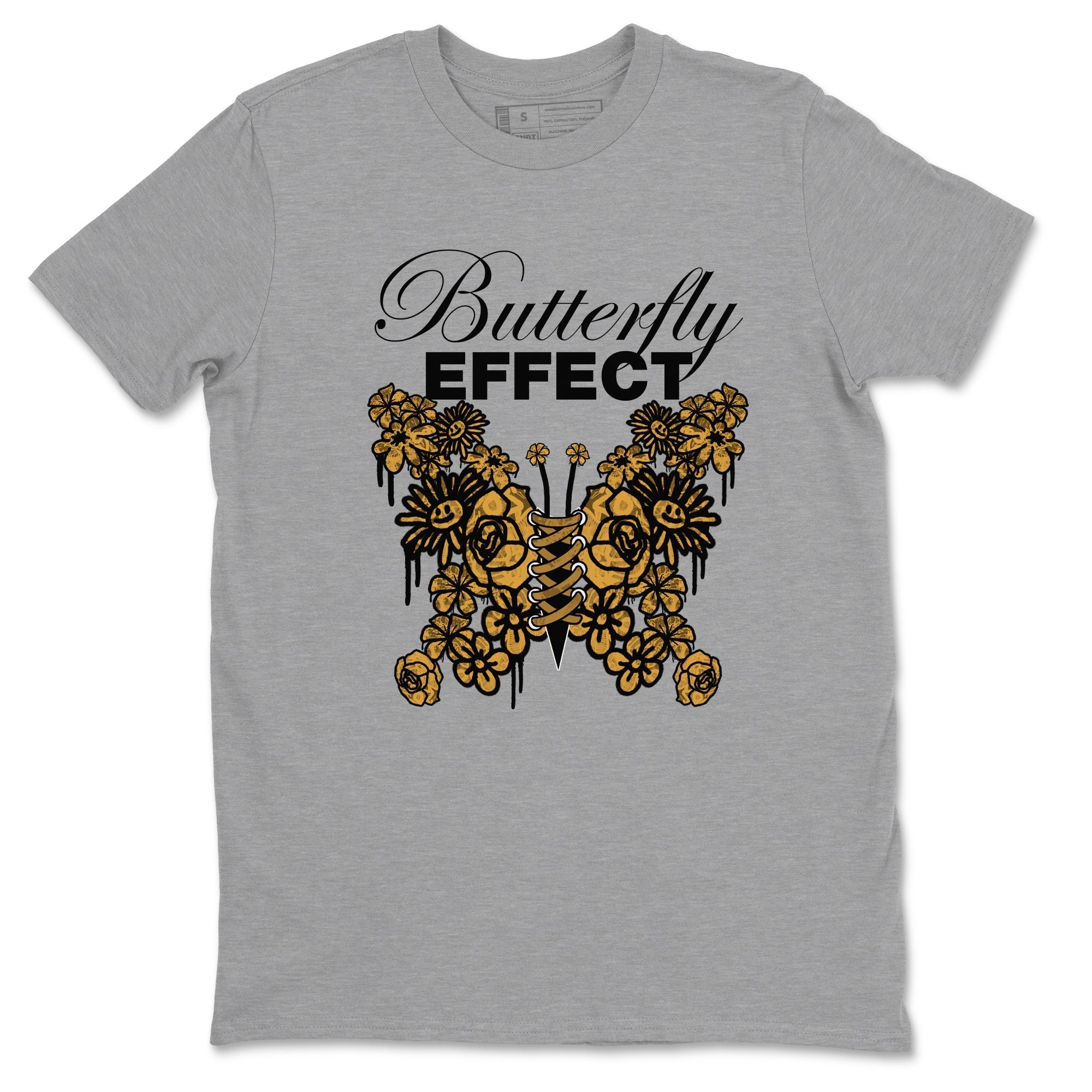 Air Jordan 13 Wheat shirt to match jordans Butterfly Effect sneaker tees AJ13 Wheat SNRT Sneaker Release Tees Unisex Heather Grey 2 T-Shirt