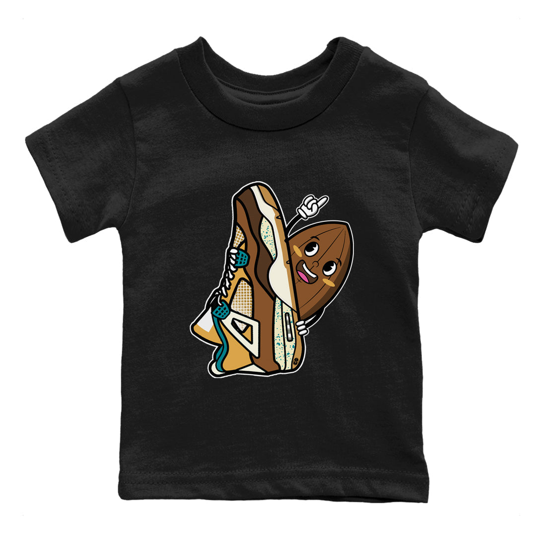 Air Jordan 4 GS Cacao Wow Kid's shirt to match jordans Cacao Friend Streetwear Sneaker Shirt Air Jordan 4 Cacao Wow Drip Gear Zone Sneaker Matching Clothing Baby Toddler Kids Black 2 T-Shirt