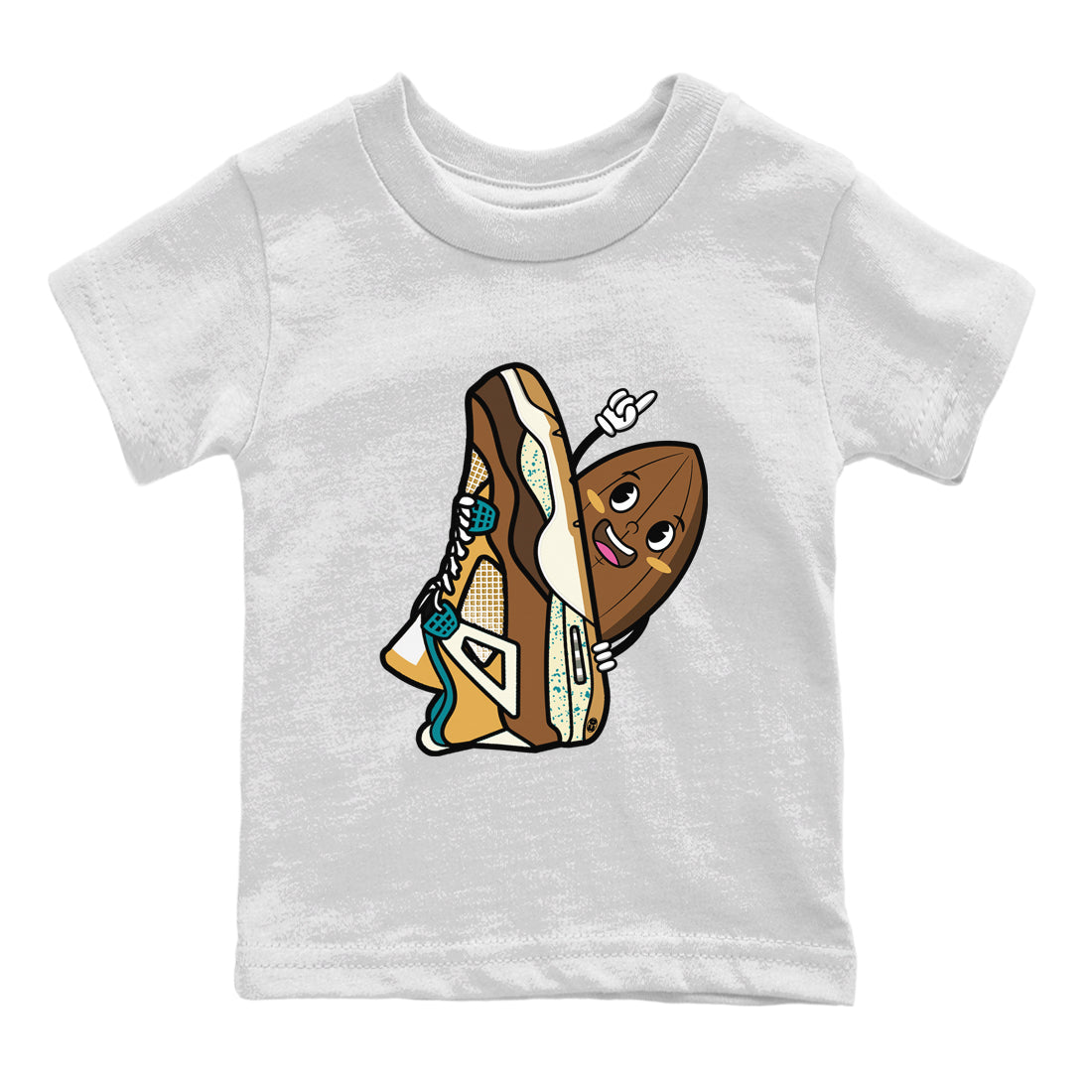 Air Jordan 4 GS Cacao Wow Kid's shirt to match jordans Cacao Friend Streetwear Sneaker Shirt Air Jordan 4 Cacao Wow Drip Gear Zone Sneaker Matching Clothing Baby Toddler Kids White 2 T-Shirt