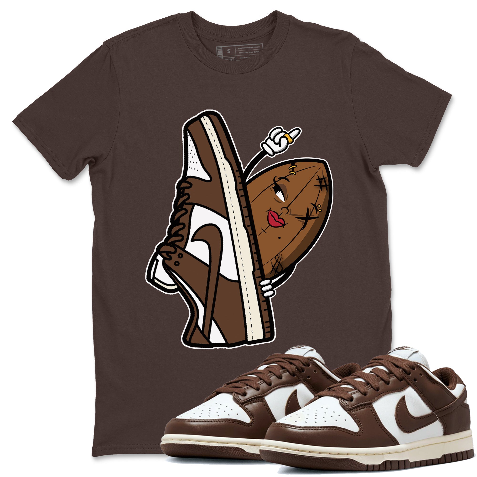 Dunk Low Cacao Wow shirt to match jordans Cacao Friend sneaker tees Special Valentine's Day Couple Shirt Dunk Cacao Wow Drip Gear Zone Sneaker Matching Shirt Unisex Dark Chocolate 1 T-Shirt