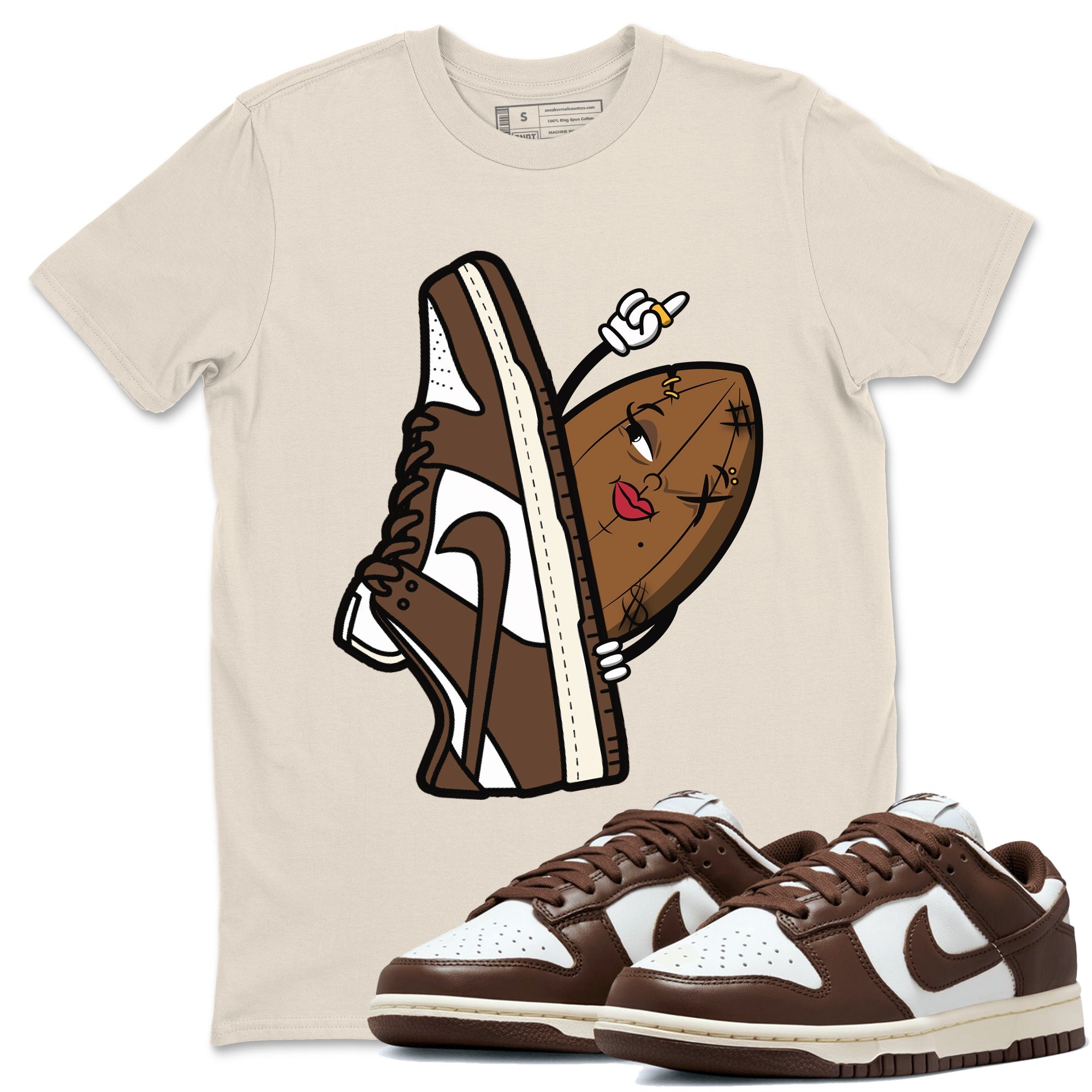 Dunk Low Cacao Wow shirt to match jordans Cacao Friend sneaker tees Special Valentine's Day Couple Shirt Dunk Cacao Wow Drip Gear Zone Sneaker Matching Shirt Unisex Natural 1 T-Shirt