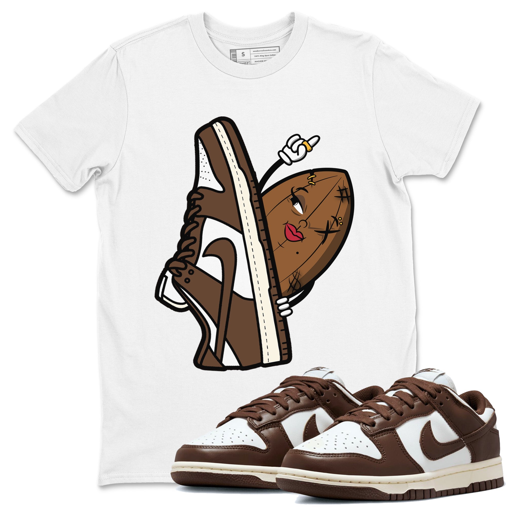Dunk Low Cacao Wow shirt to match jordans Cacao Friend sneaker tees Special Valentine's Day Couple Shirt Dunk Cacao Wow Drip Gear Zone Sneaker Matching Shirt Unisex White 1 T-Shirt