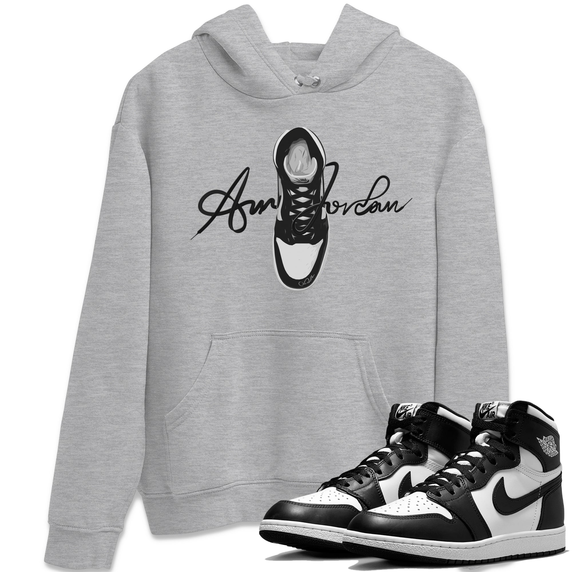 Jordan 1 Black White Sneaker Tees Drip Gear Zone Caligraphy Shoe Lace Sneaker Tees Jordan 1 Black White Shirt Unisex Shirts