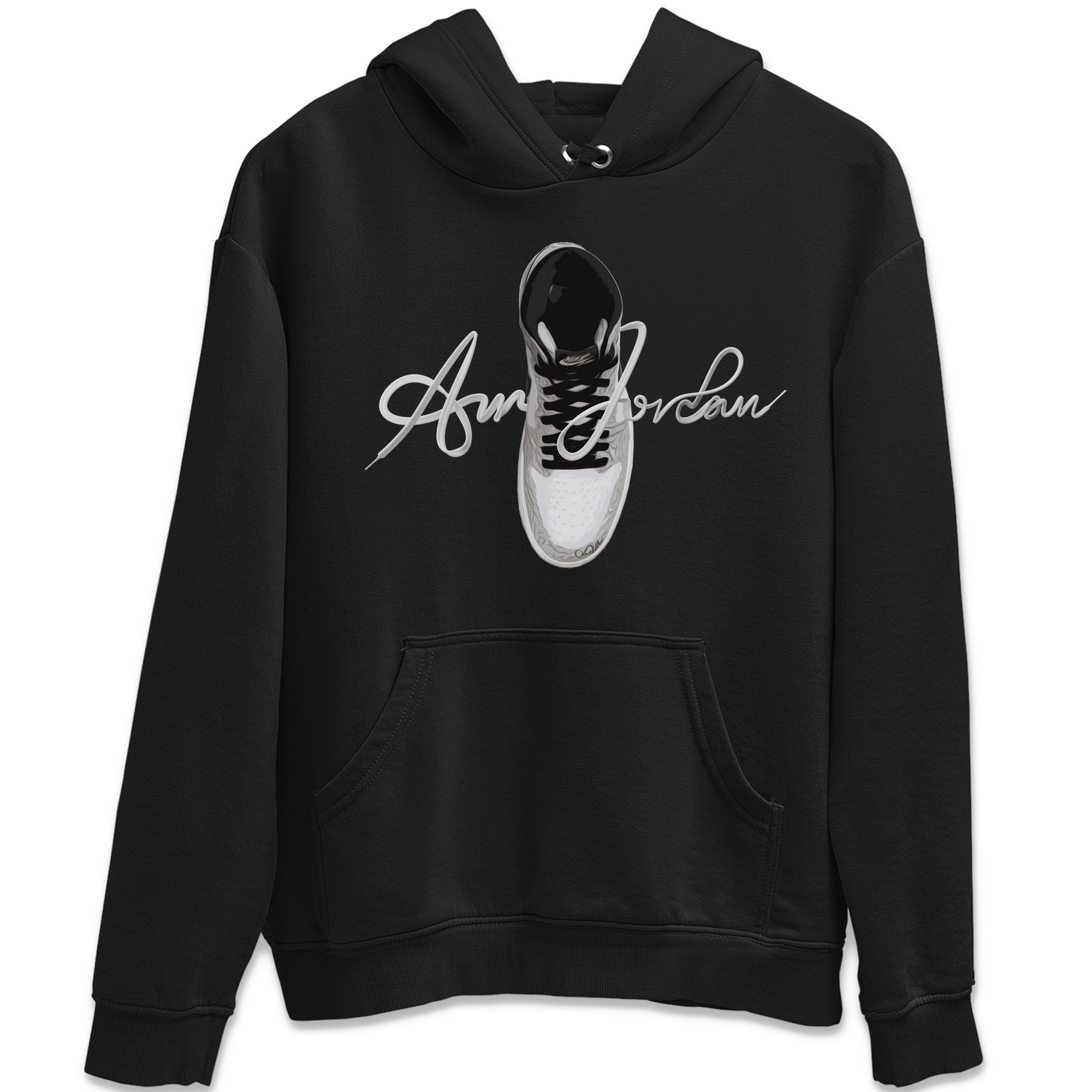 Jordan 1 High White Cement Sneaker Tees Drip Gear Zone Caligraphy Shoe Lace Sneaker Tees Jordan 1 High White Cement Shirt Unisex Shirts