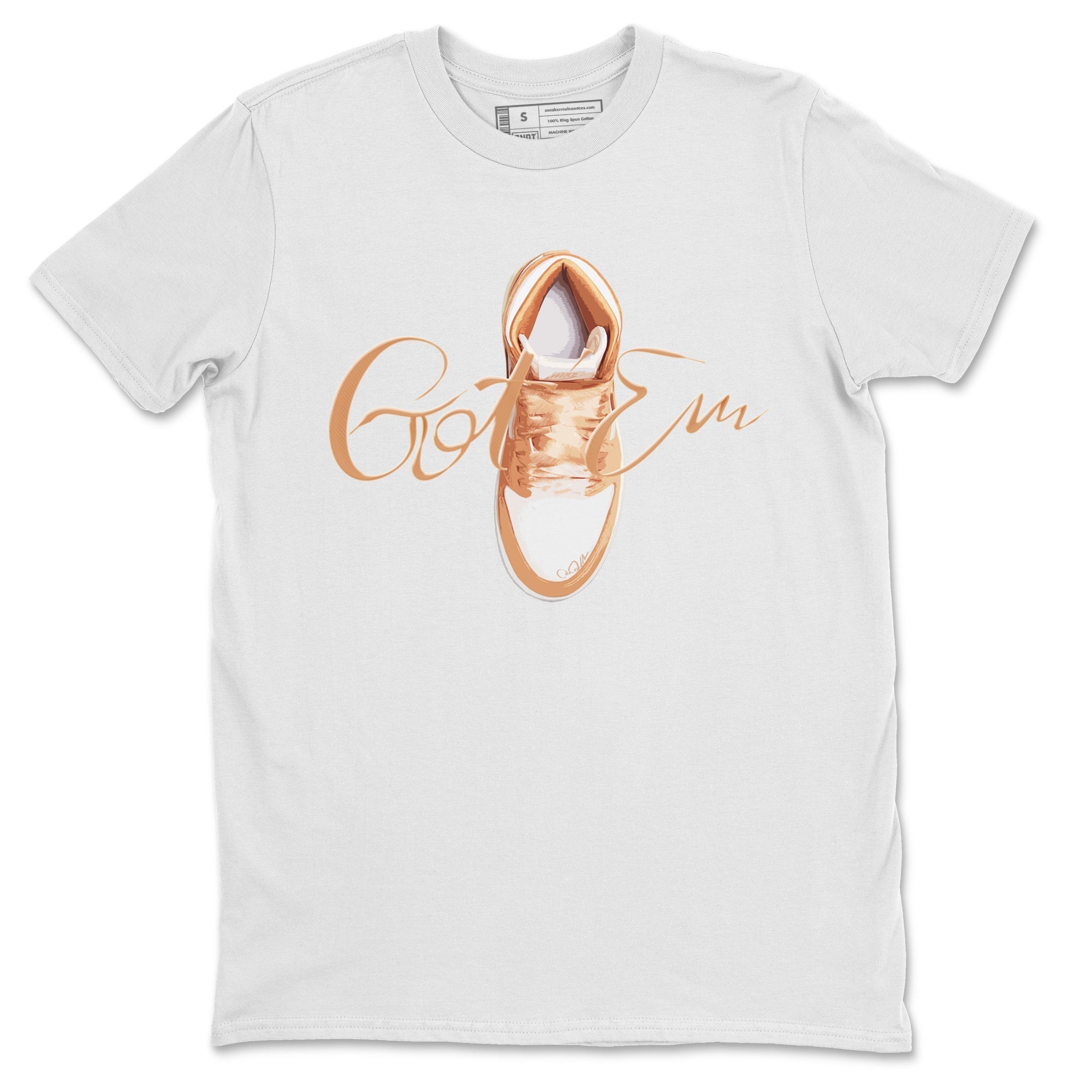 Air Jordan 1 Praline shirt to match jordans Caligraphy Shoe Lace Streetwear Sneaker Shirt AJ1Praline Drip Gear Zone Sneaker Matching Clothing Unisex White 2 T-Shirt