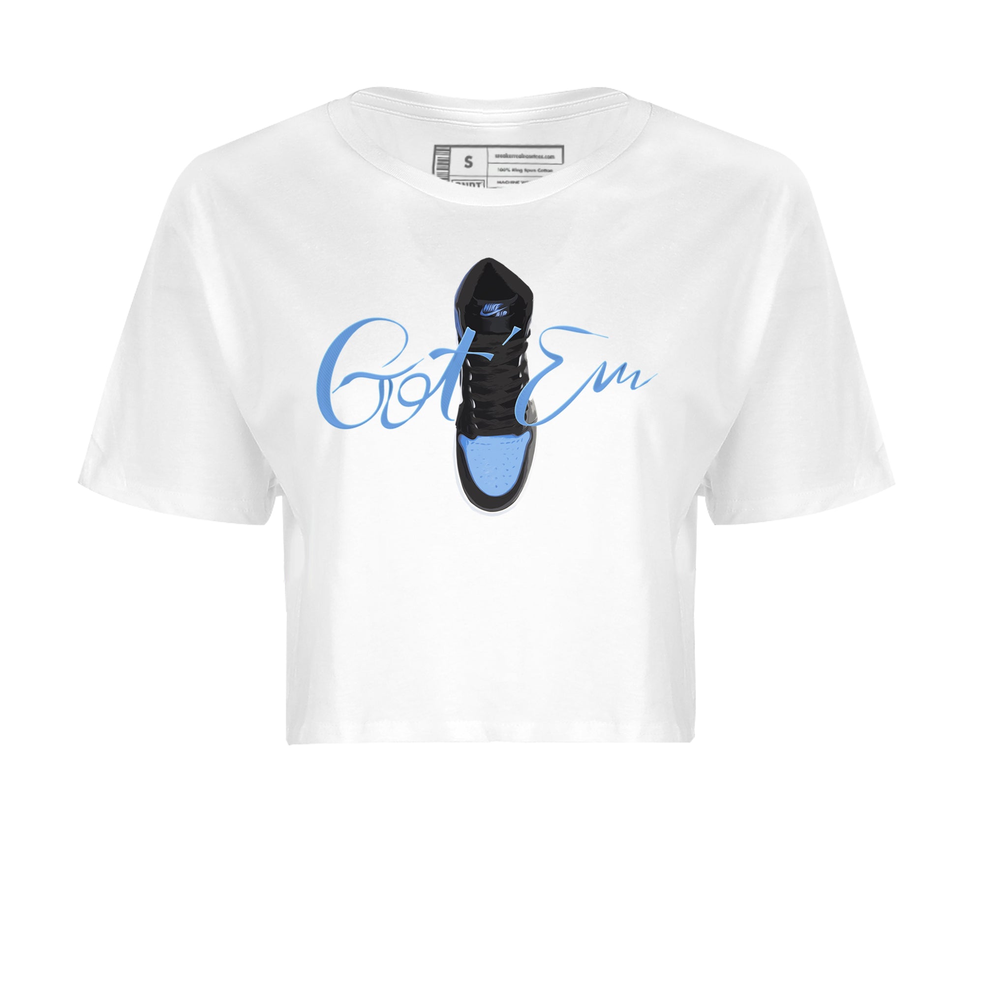 Air Jordan 1 Retro High OG UNC Toe Shirt to match Jordans Caligraphy Shoe Lace Streetwear Sneaker Shirt 1s UNC Toe Drip Gear Zone Sneaker Matching Clothing Crop T-Shirts White 2