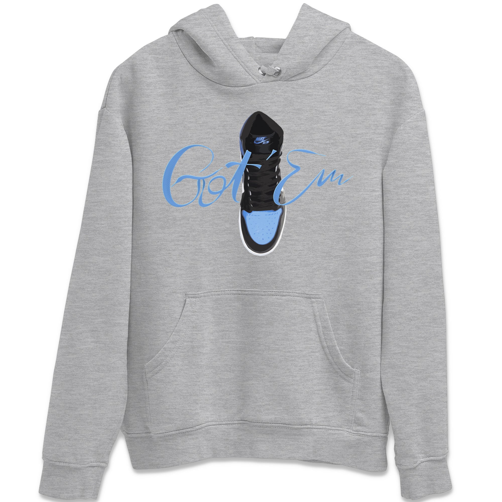 Air Jordan 1 Retro High OG UNC Toe Shirt to match Jordans Caligraphy Shoe Lace Streetwear Sneaker Shirt 1s UNC Toe Drip Gear Zone Sneaker Matching Clothing Crew Neck T-Shirts Heather Grey 2